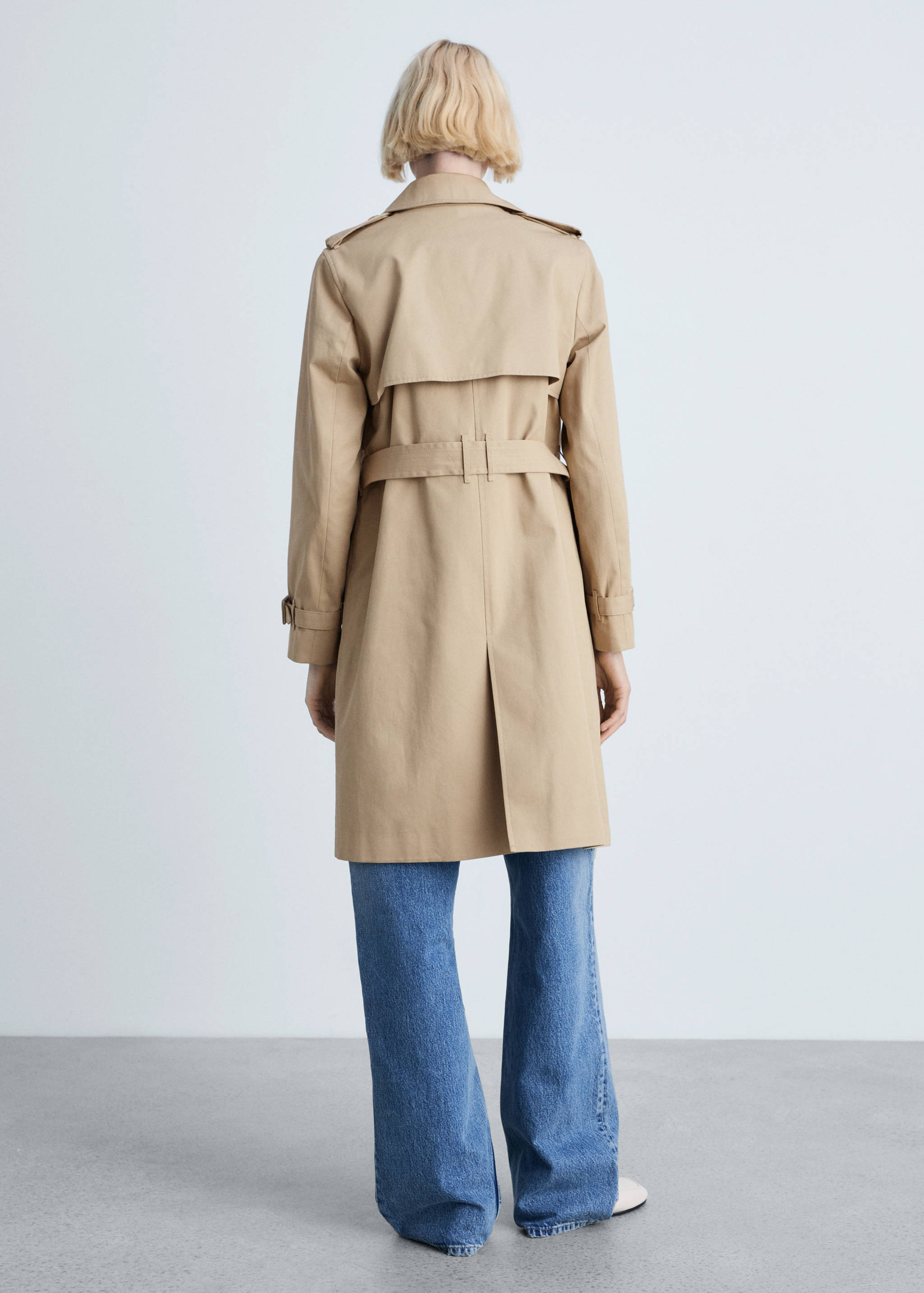 Trench classique ceinture - Verso de l’article