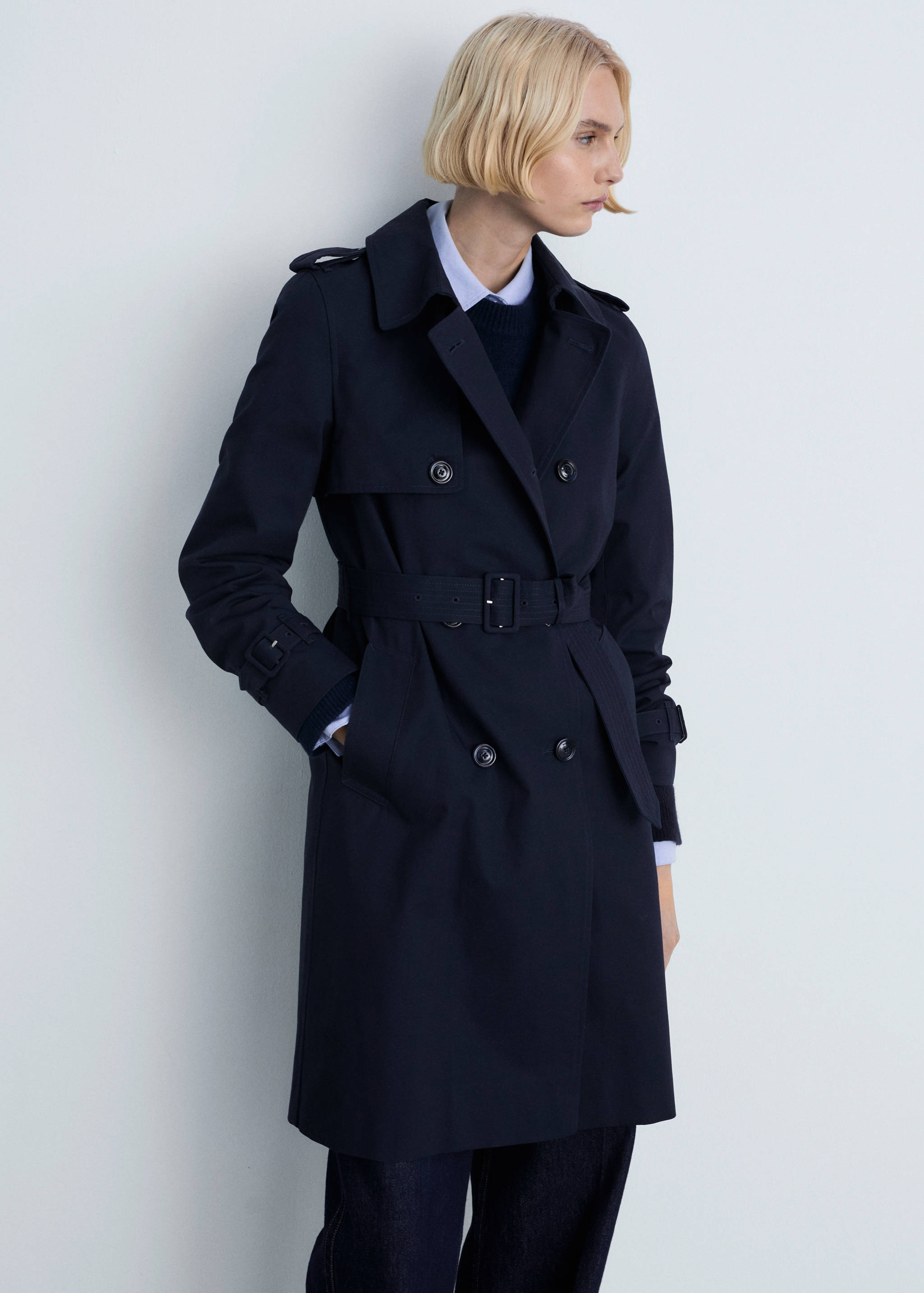 Classic trench coat with belt - Medium plane