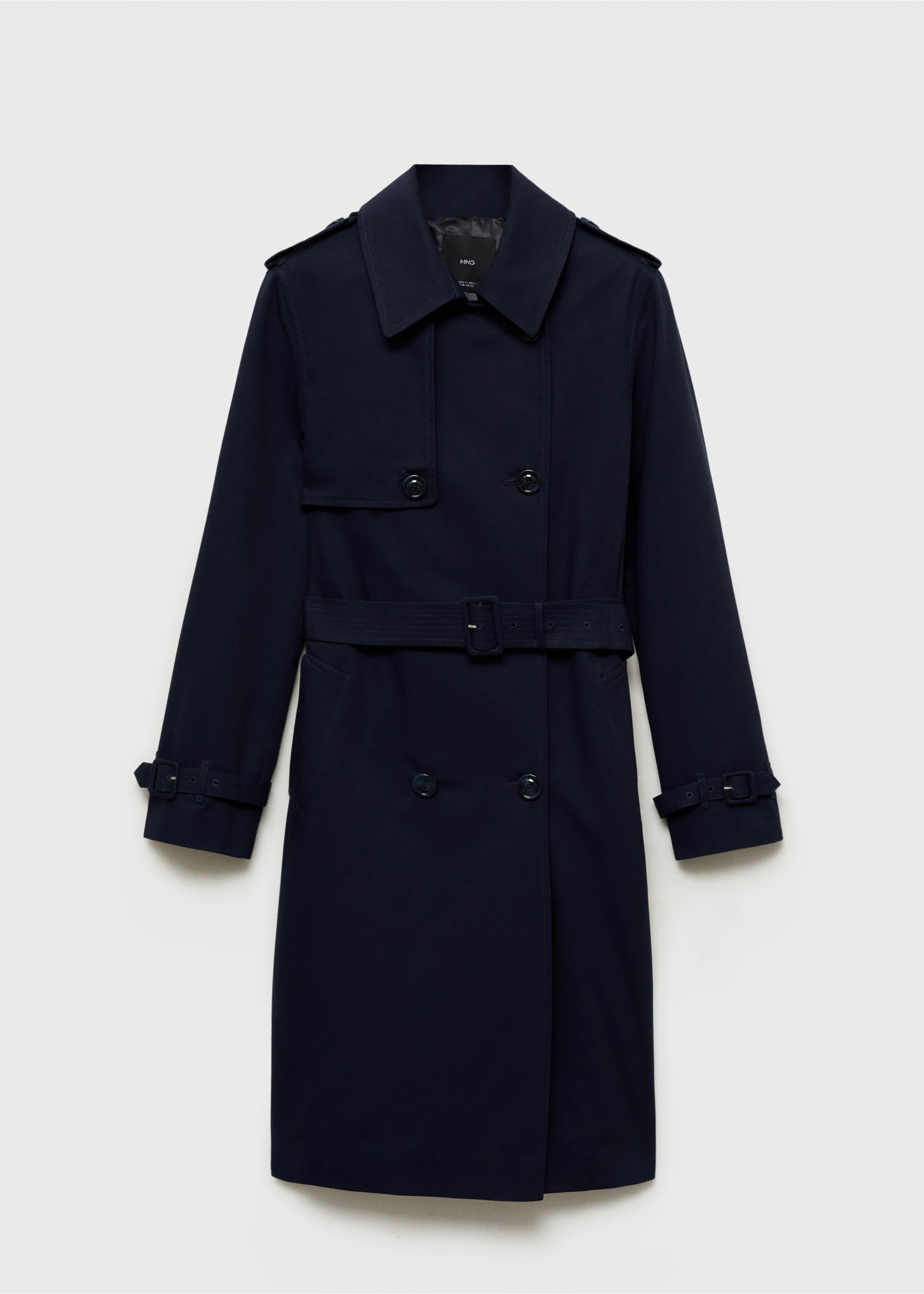 Trench clásico cinturón - Artículo sin modelo, Azul marino oscuro. Ref: 87064062-00.