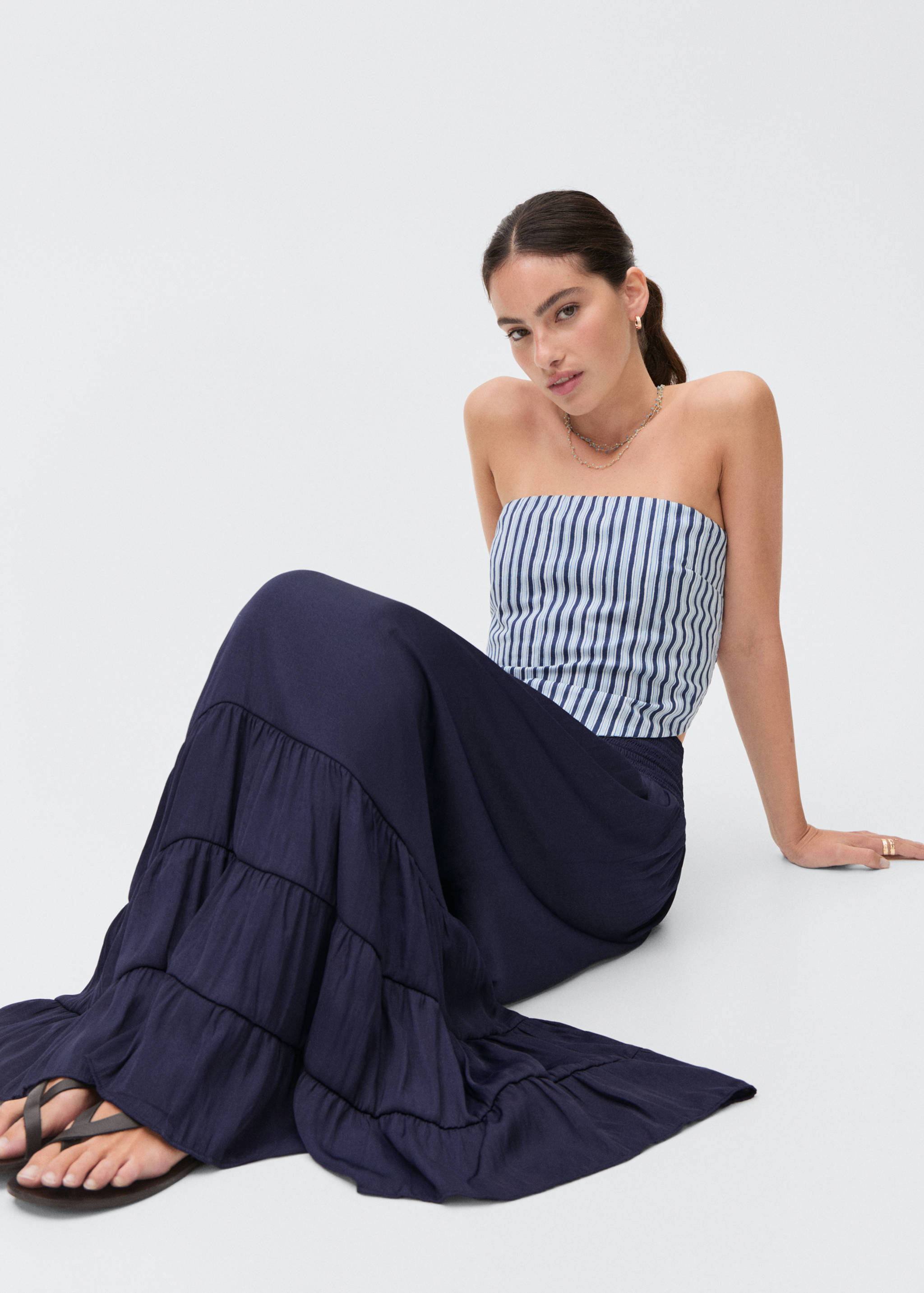 Длинная юбка с воланами - Деталь изделия 2