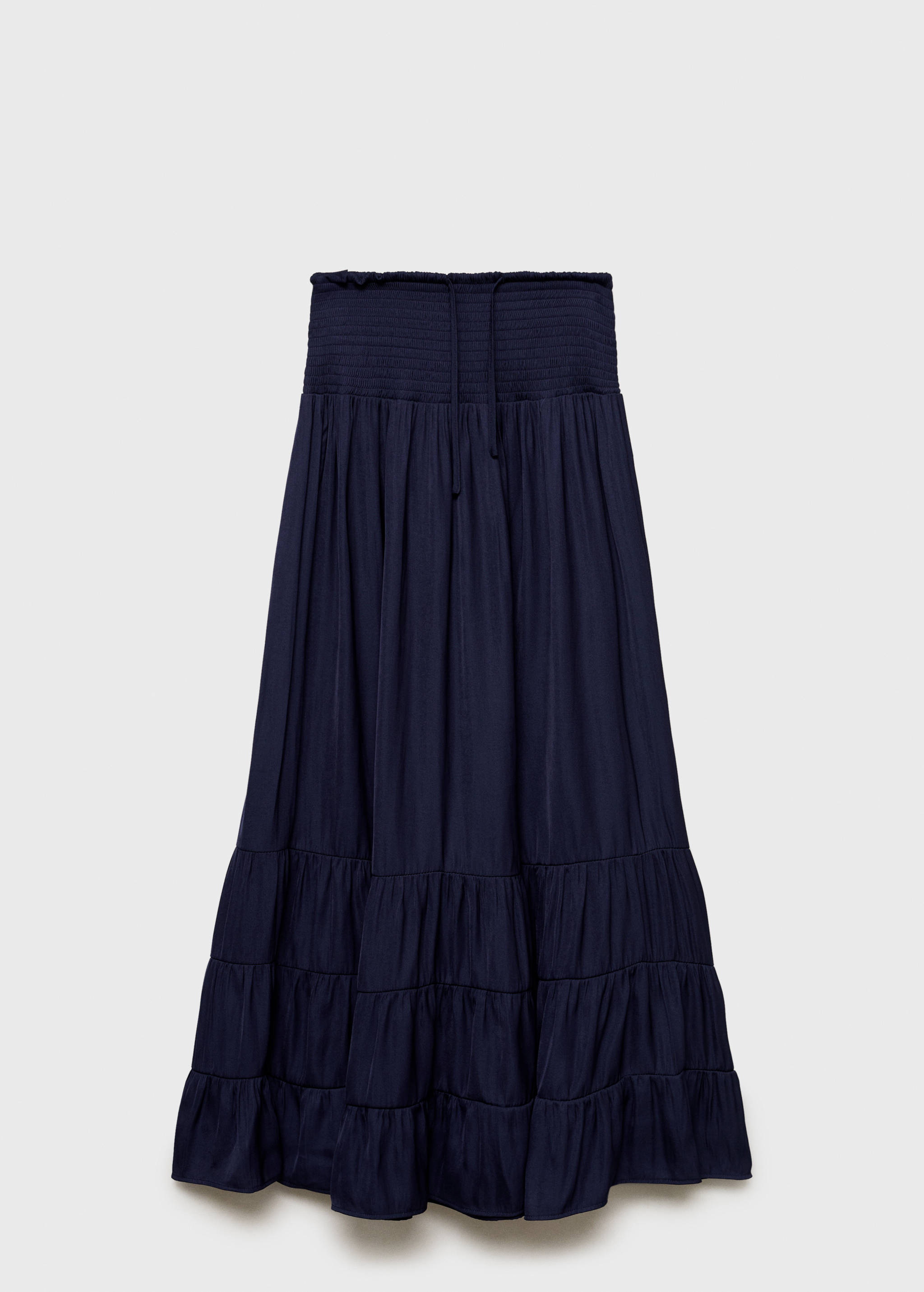 Длинная юбка с воланами - Изделие без модели