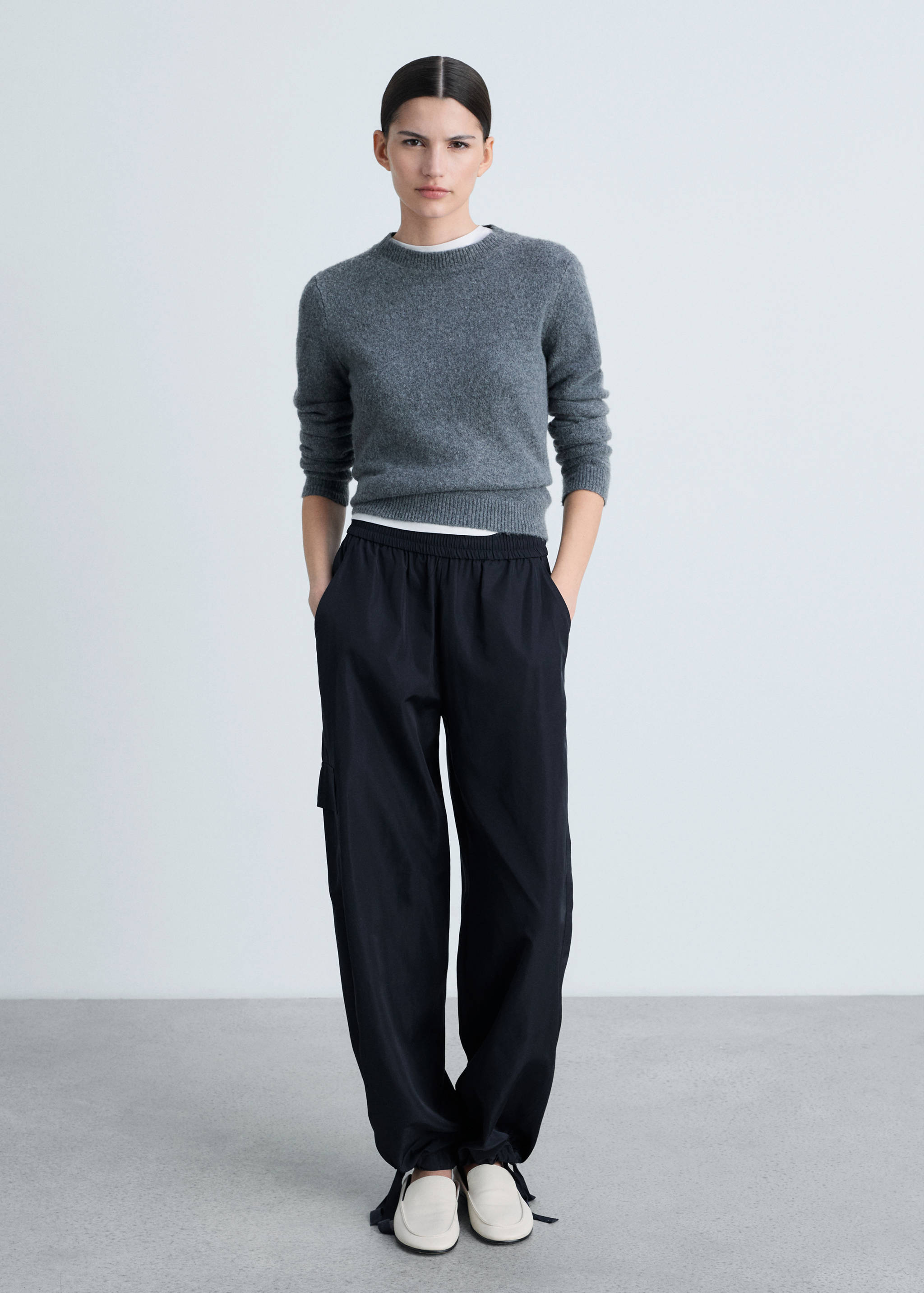 Pantalon cargo bas de jambe réglable - Plan général