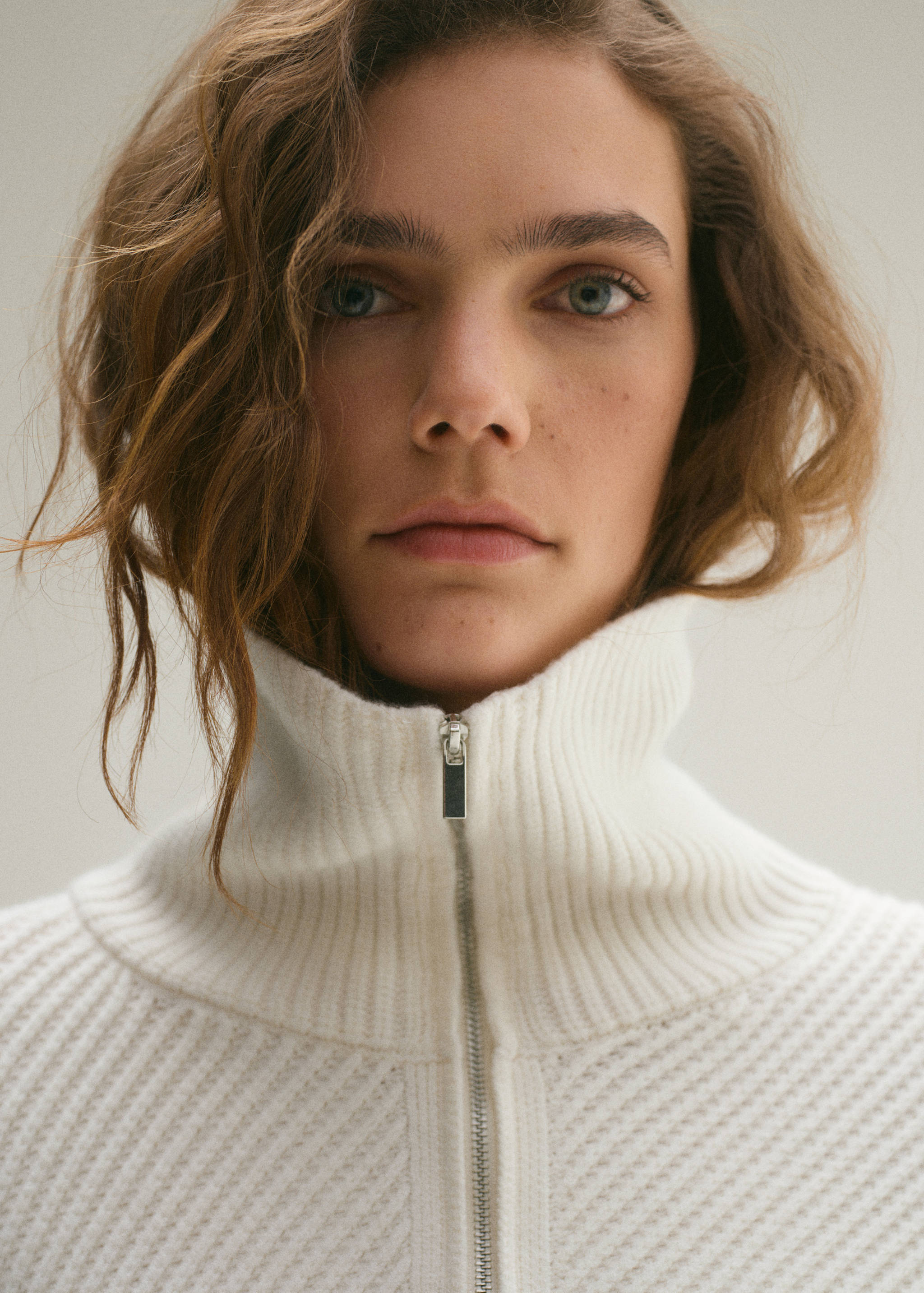 Striped ribbed-knit sweater - Details of the article 1