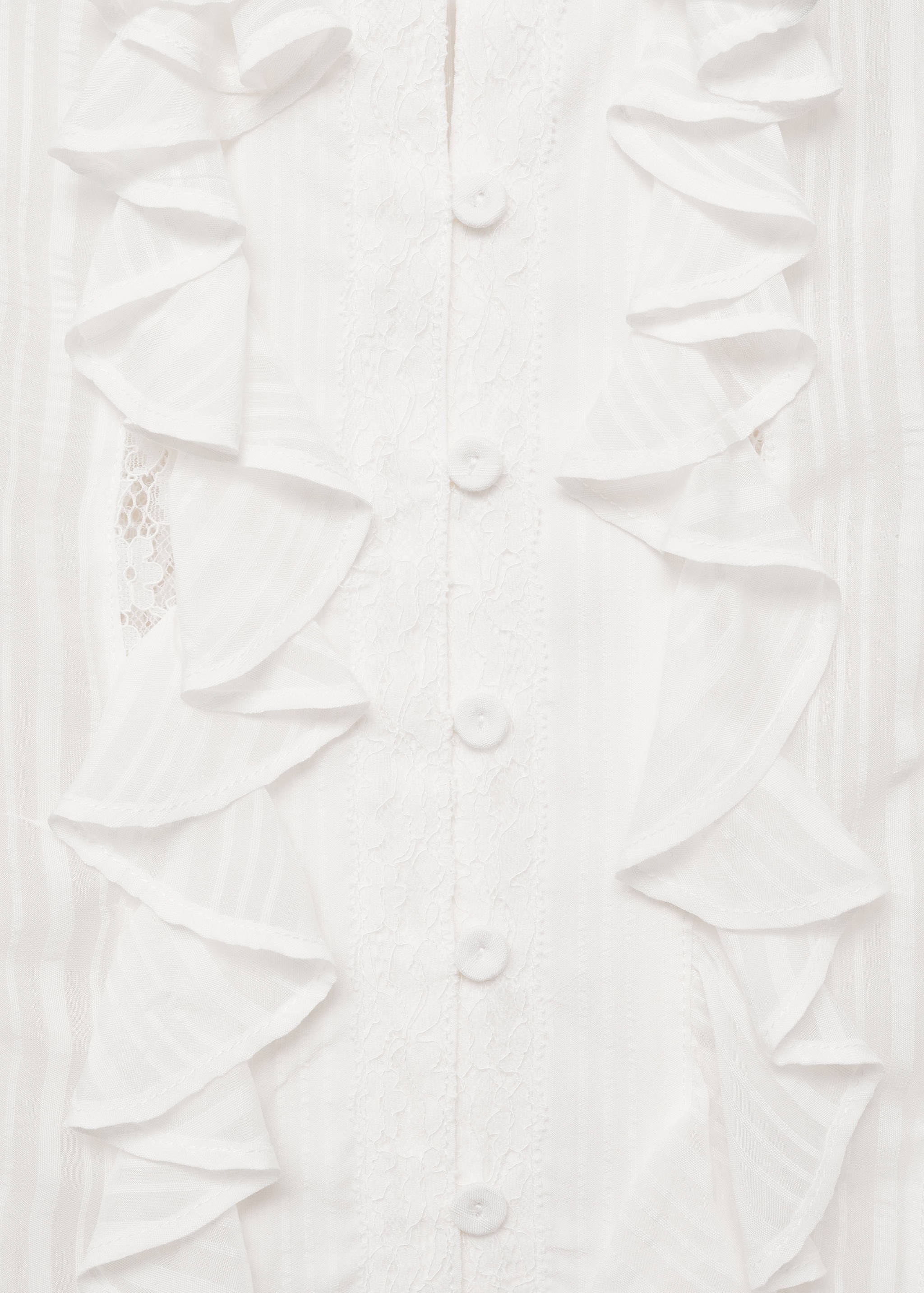 Blouse with ruffles and lace details - Details of the article 8