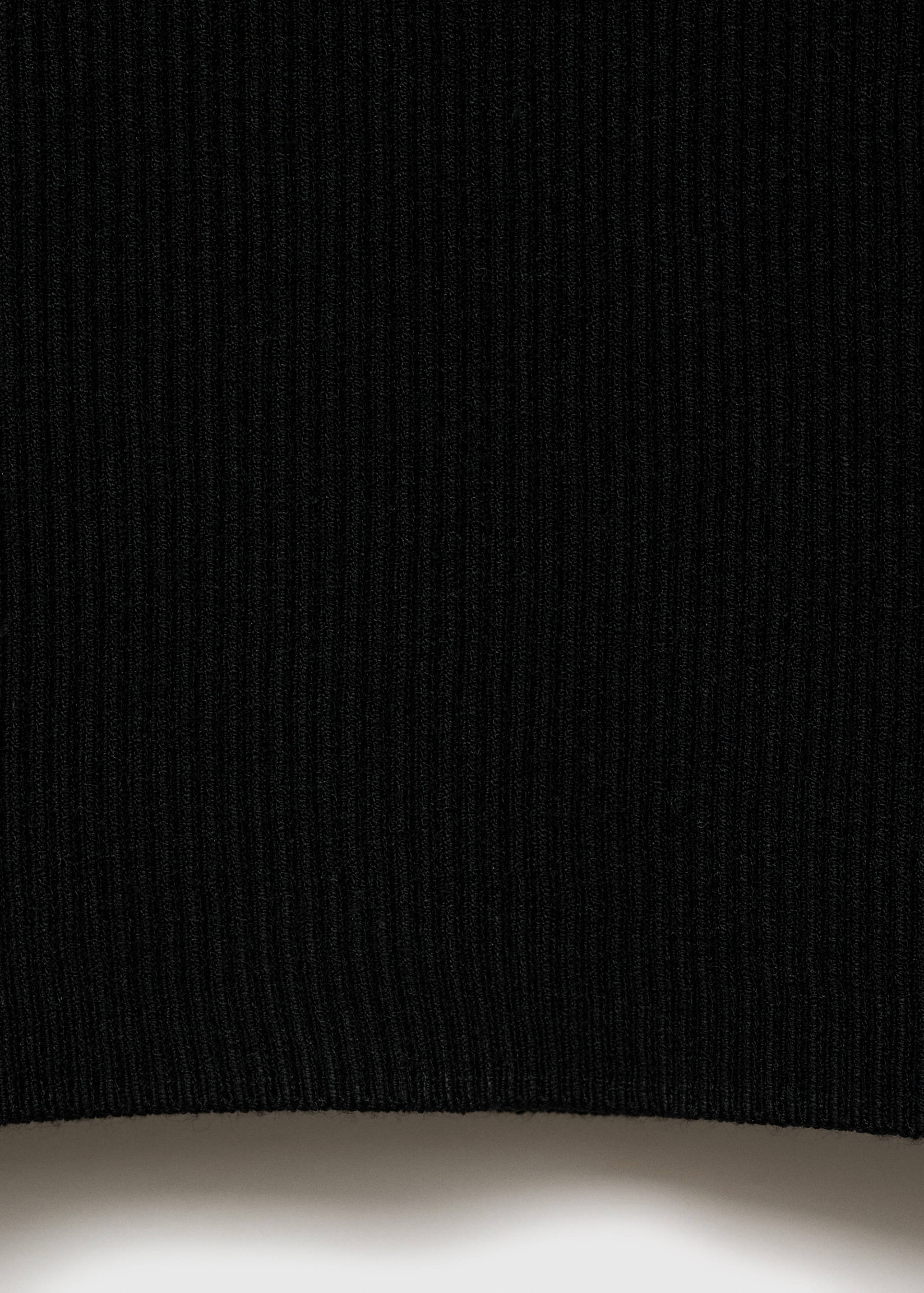 Ribbed top with contrasting trim - Details of the article 0