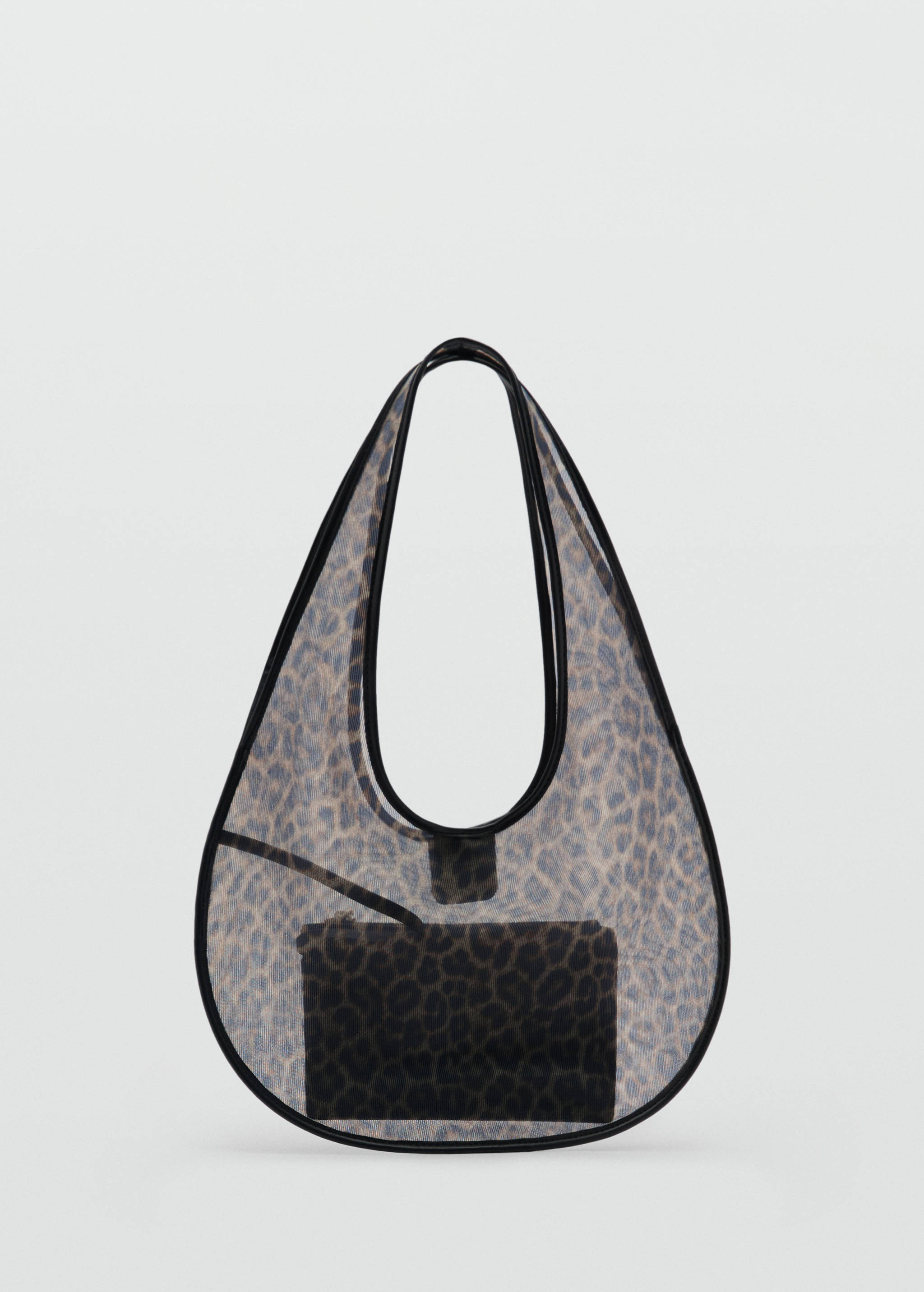 Semi-transparent animal-print handbag - Article without model