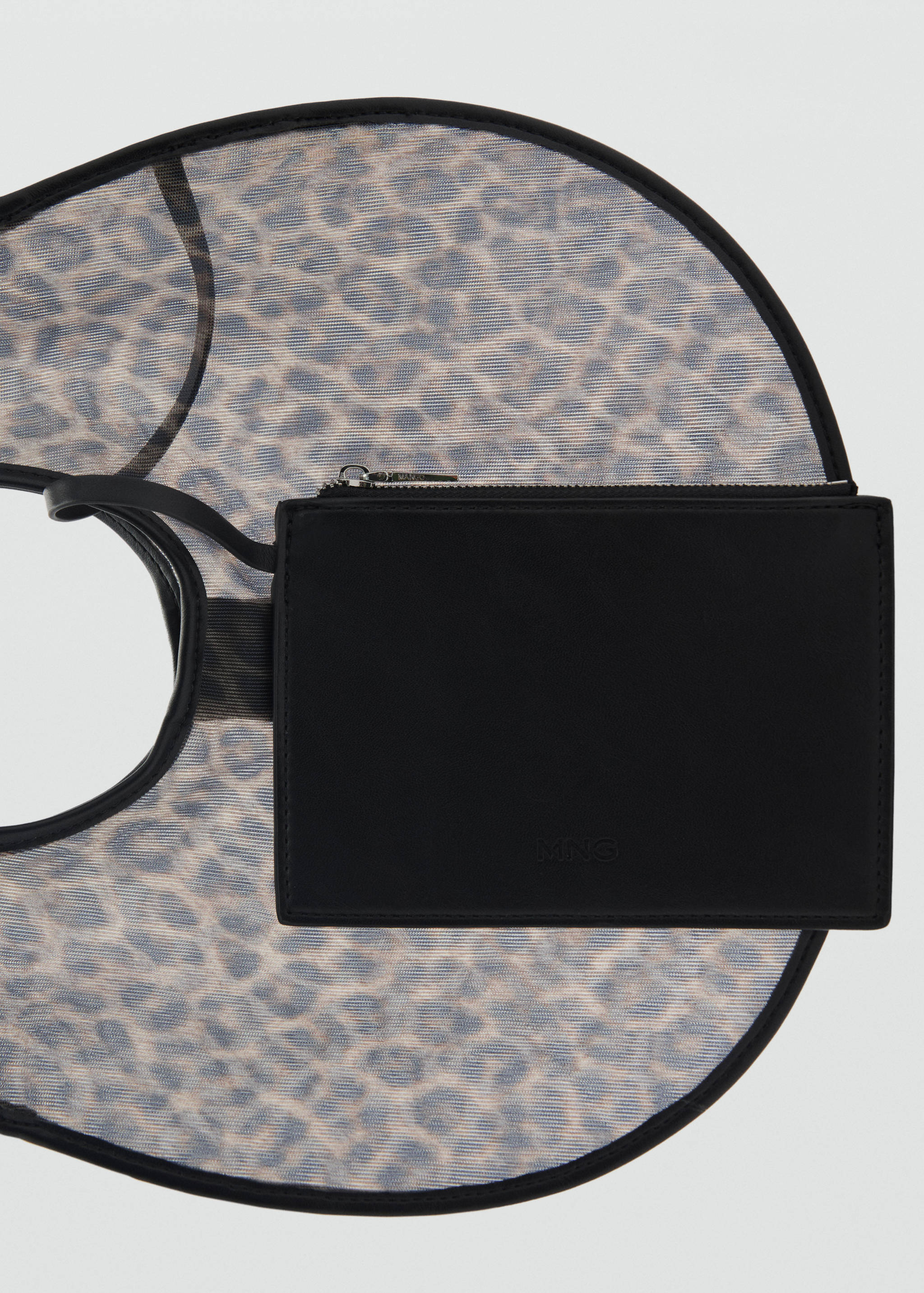 Semi-transparent animal-print handbag - Details of the article 1