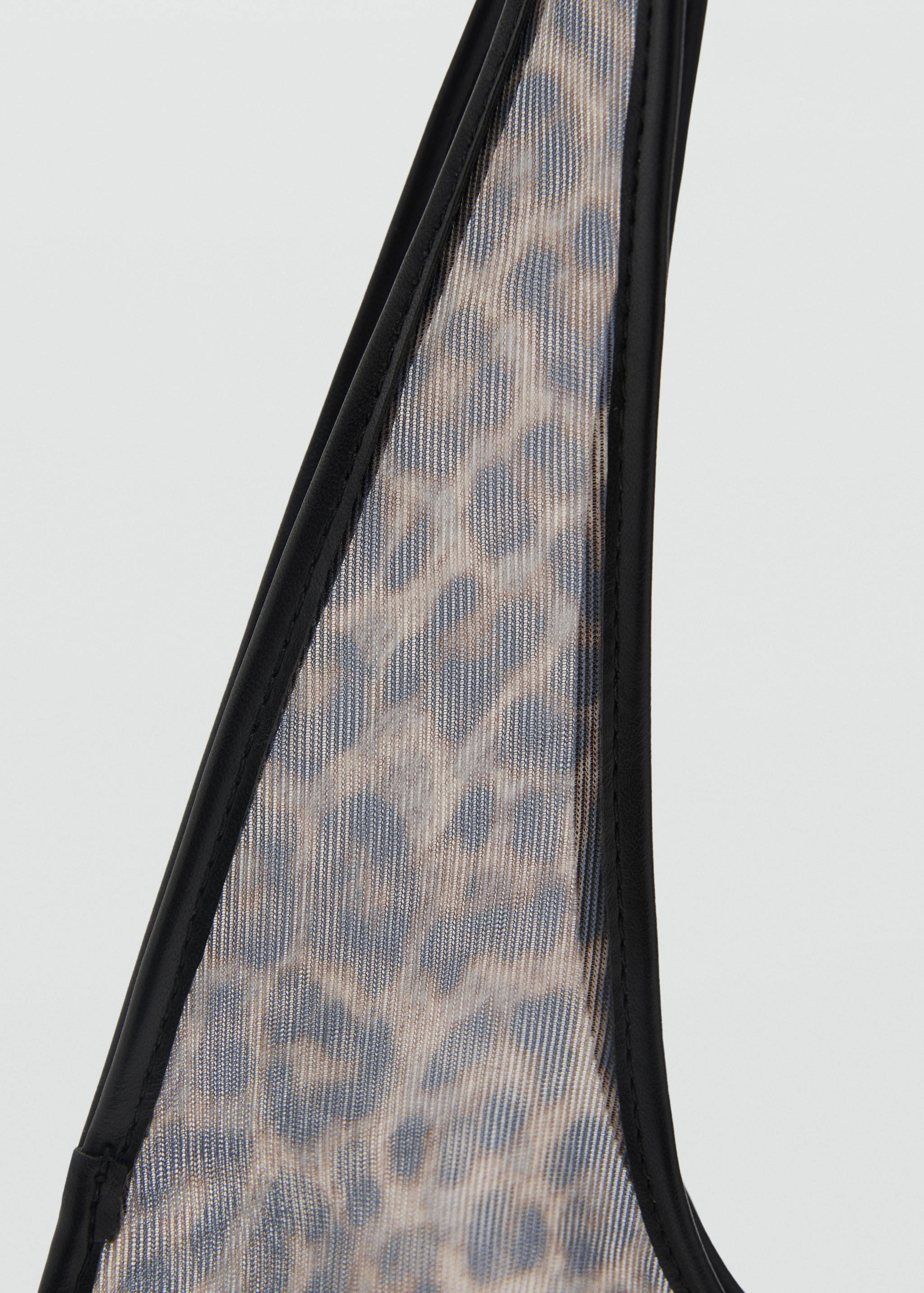 Semi-transparent animal-print handbag - Details of the article 2