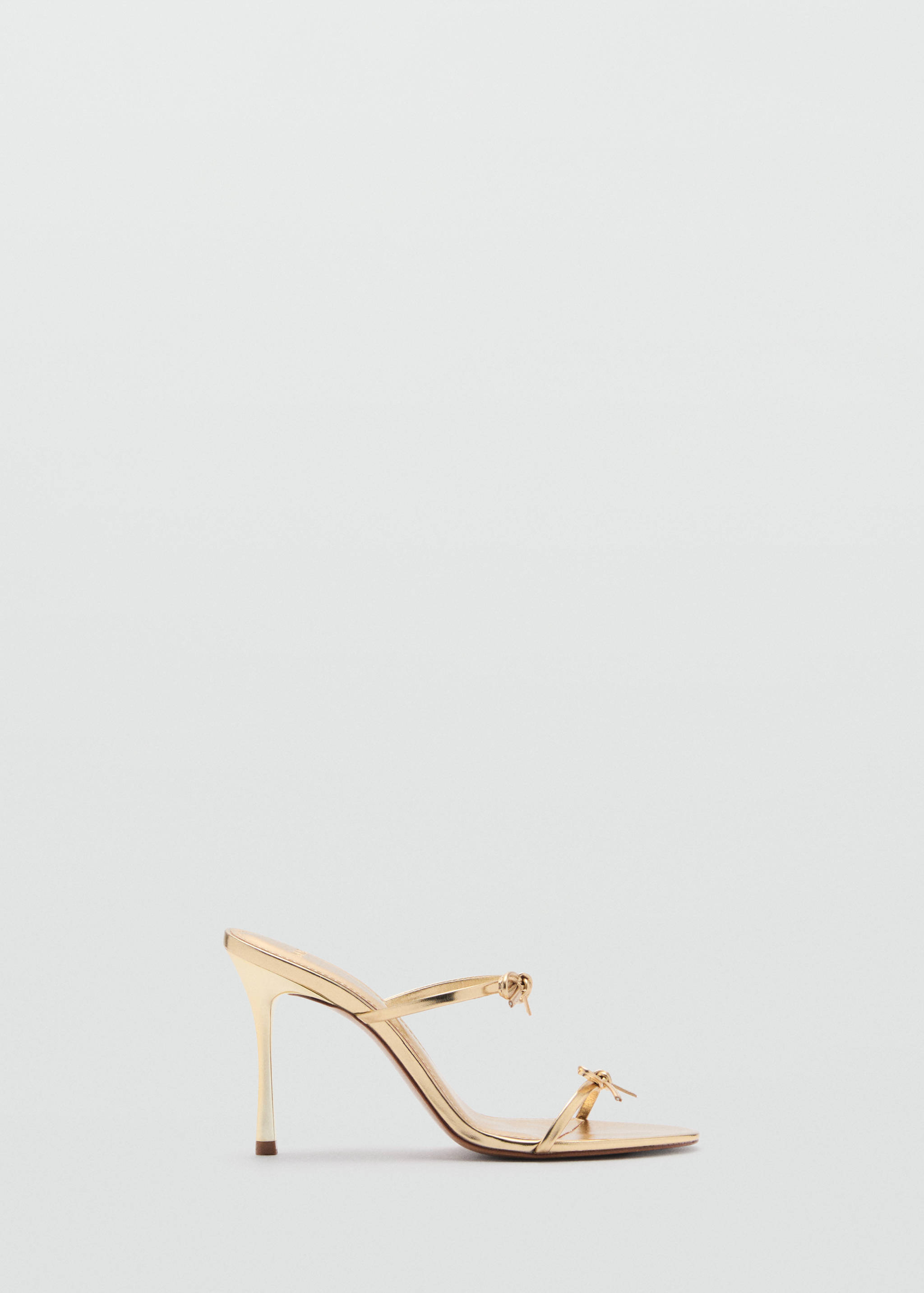 Strappy heeled sandals with bow detail - Article without model