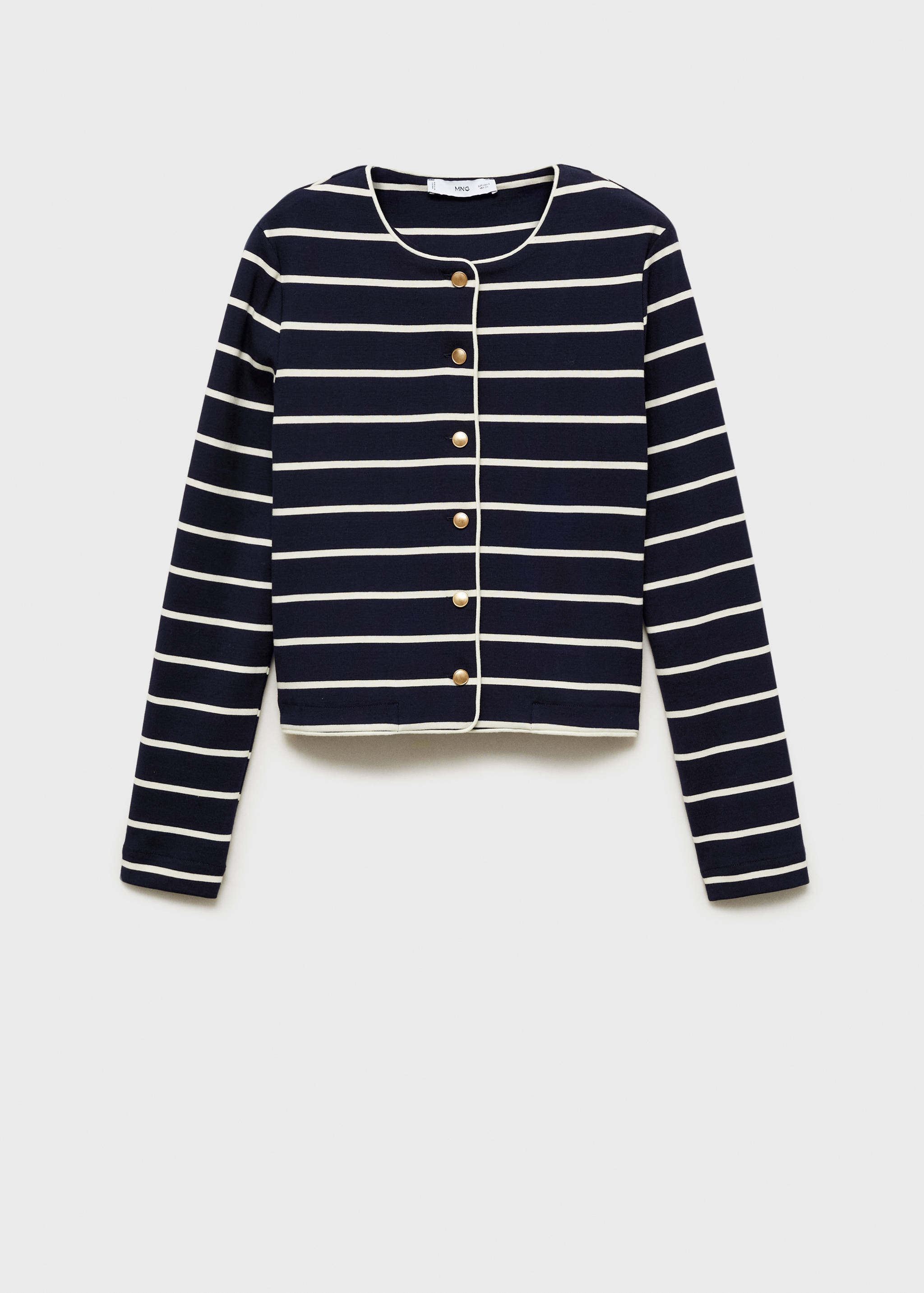 Stripped knit cardigan - Article without model