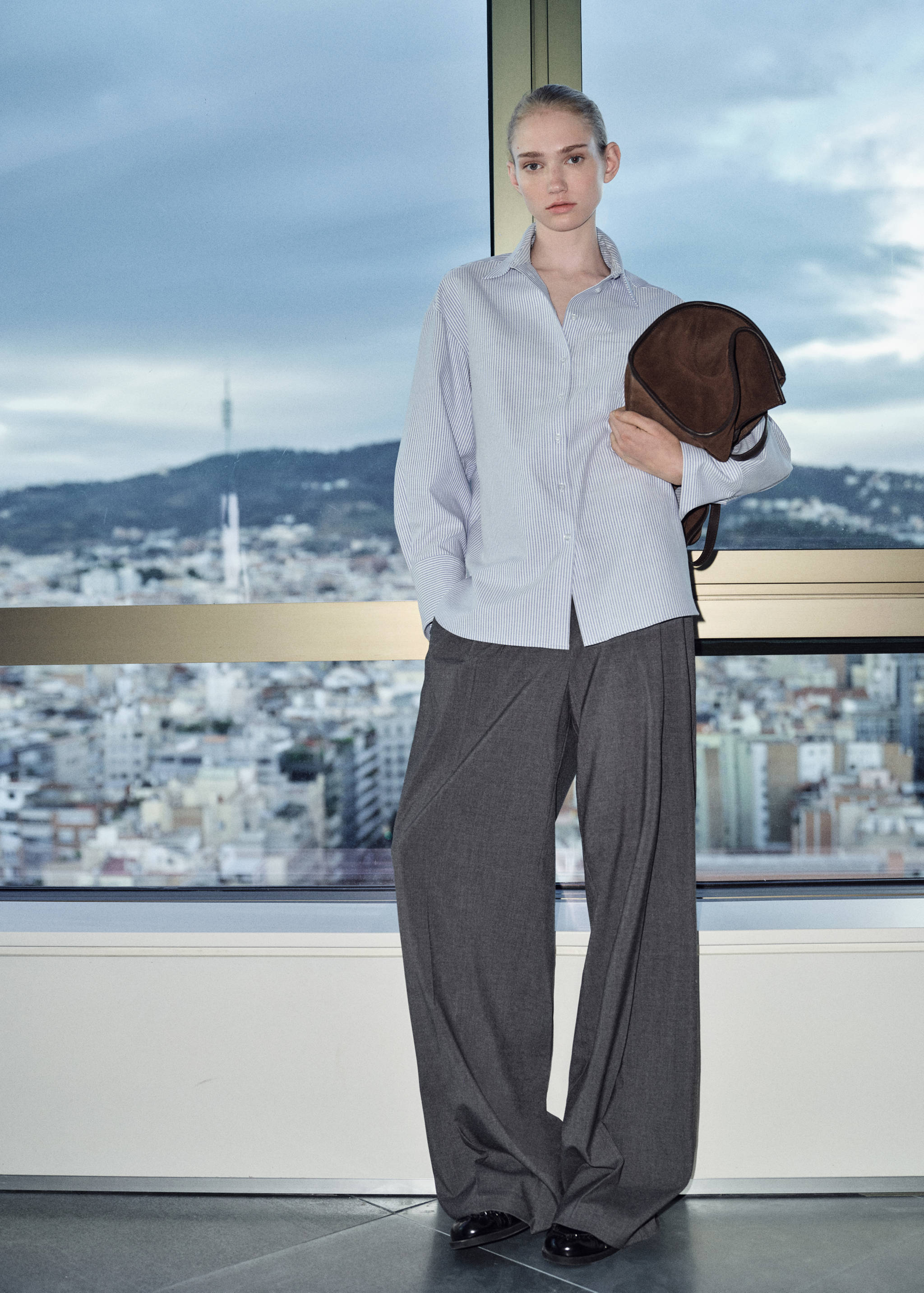 Рубашка из хлопка в полоску - Деталь изделия 7