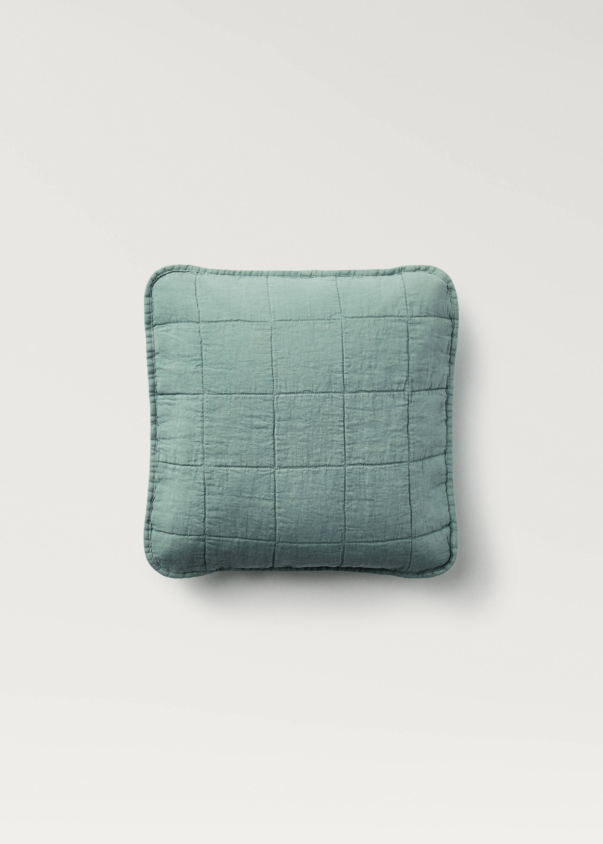 Garment-dyed kussenhoes van linnen en katoen voor kinderbed 40x40 cm - Artikel zonder model