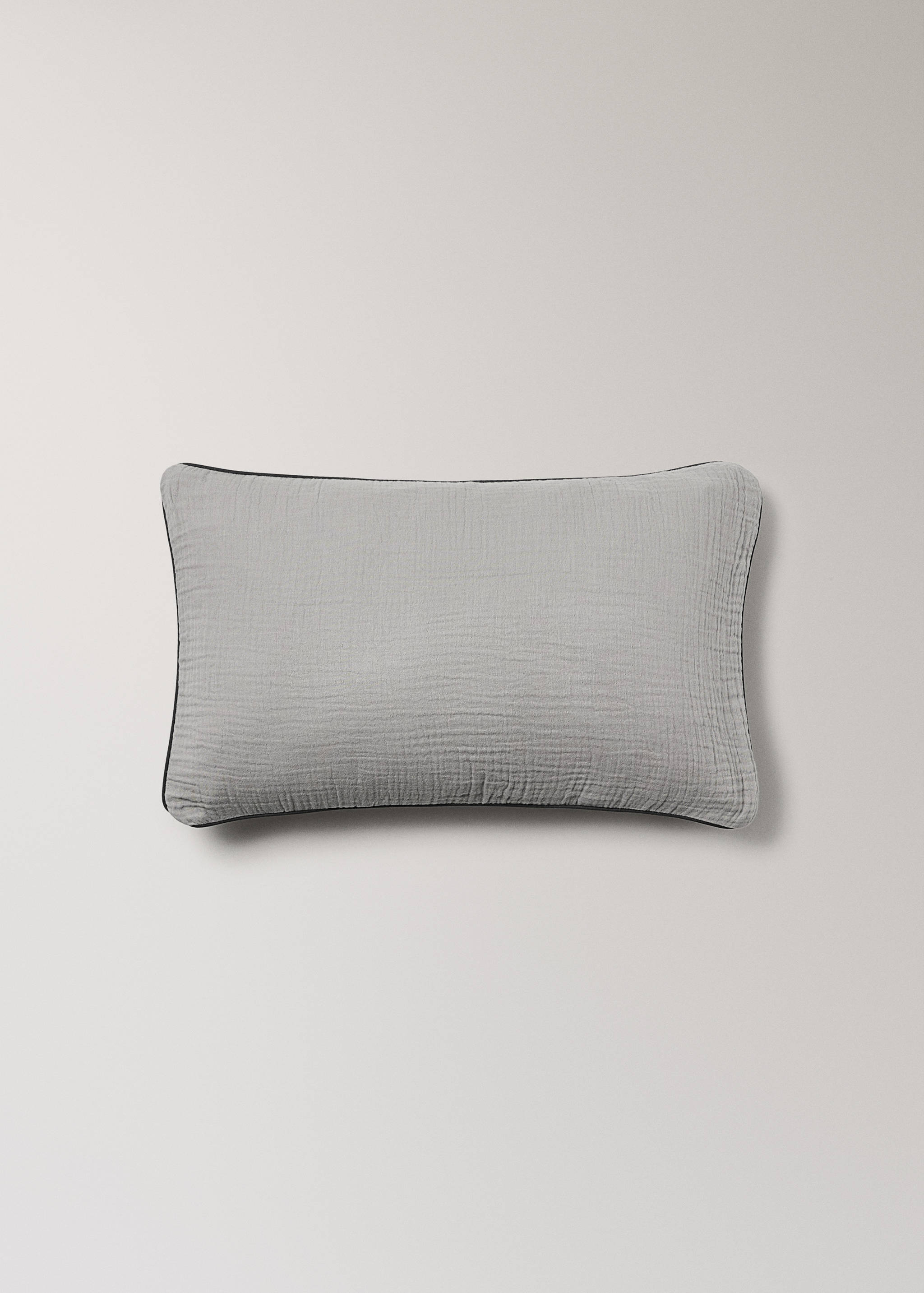 Taie d'oreiller enfant gaze de coton liseré contraste 30x50 cm - Article sans modèle