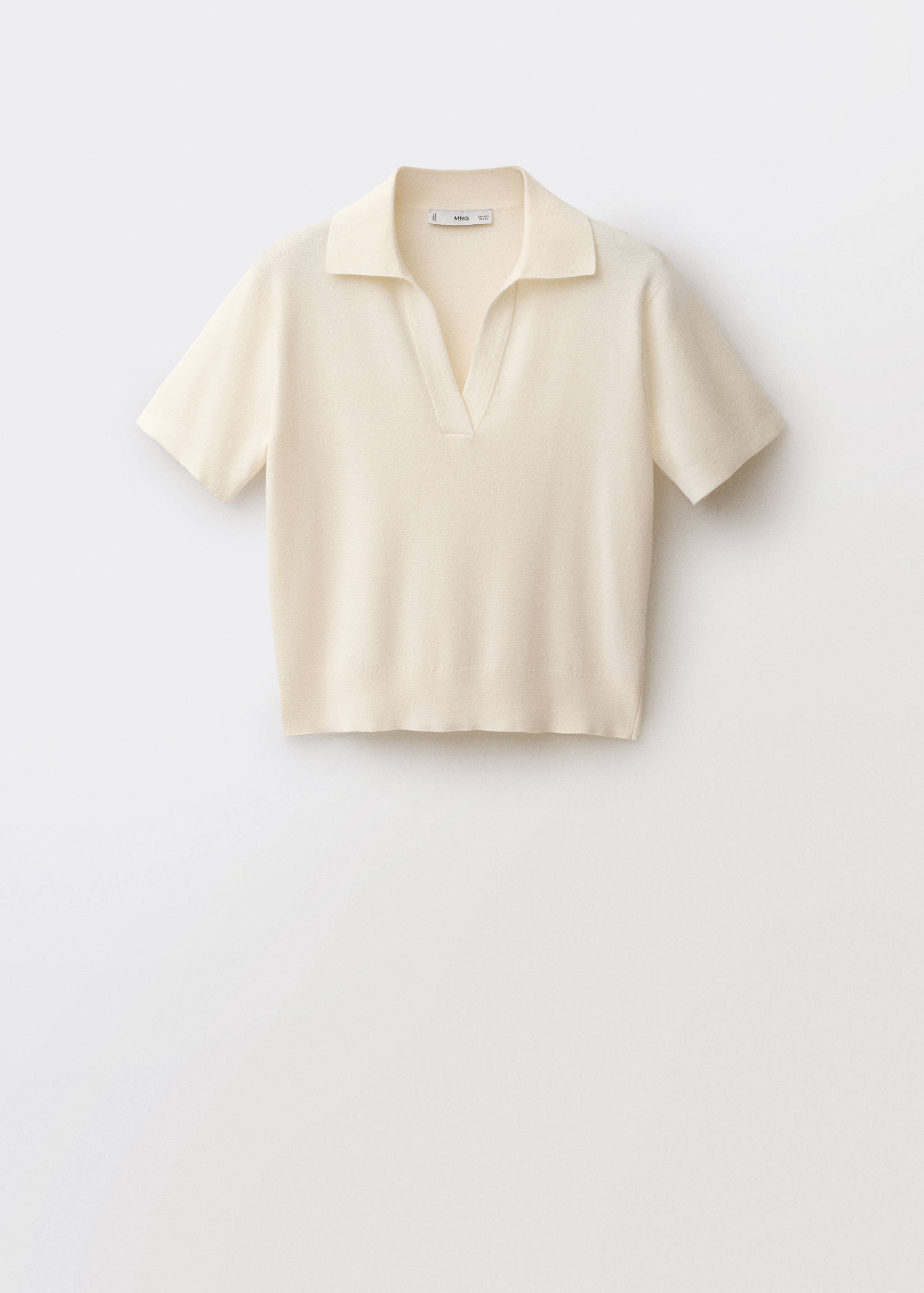 Pull col polo en laine mélangée - Article sans modèle