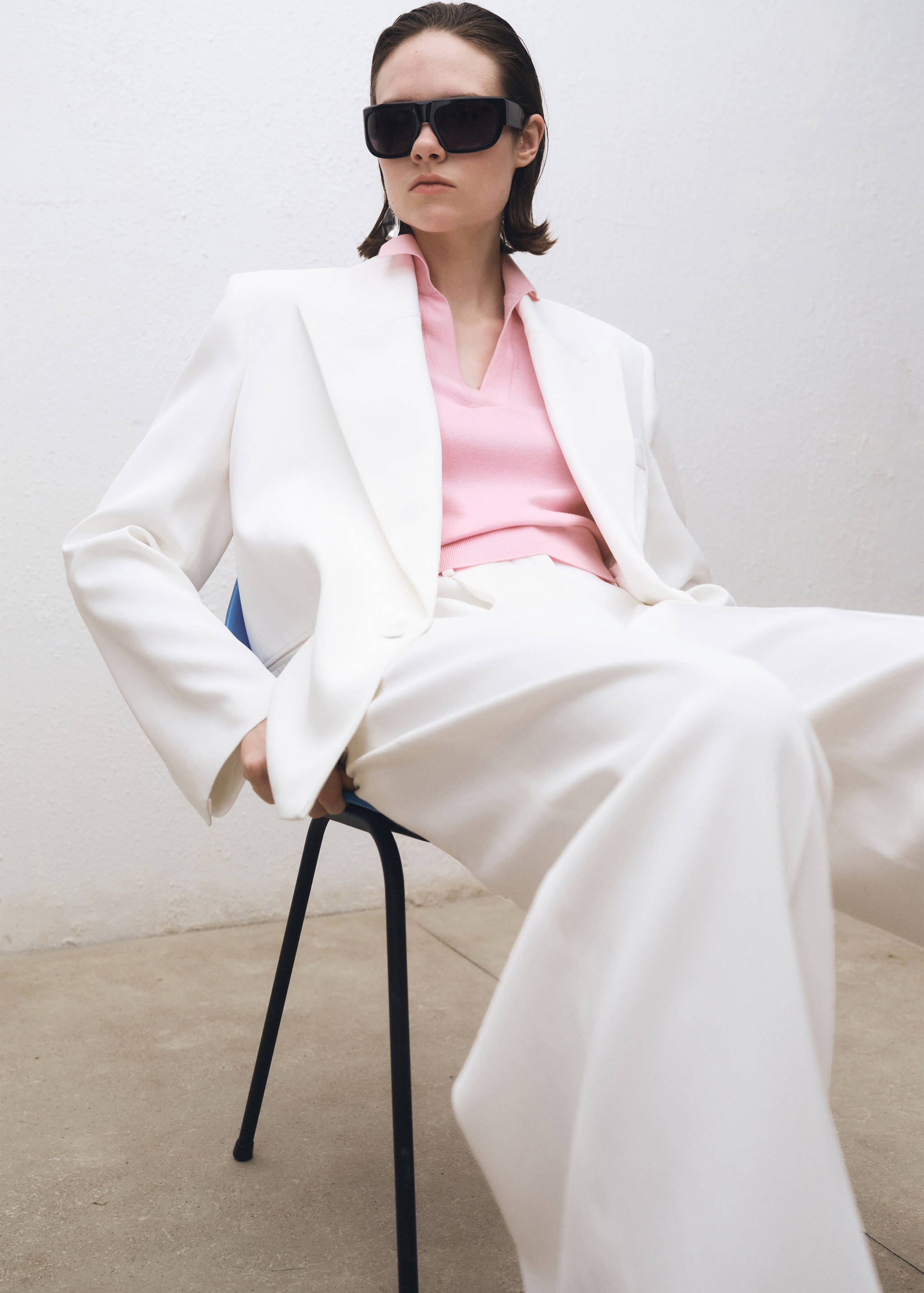 Pull col polo en laine mélangée - Détail de l'article 2