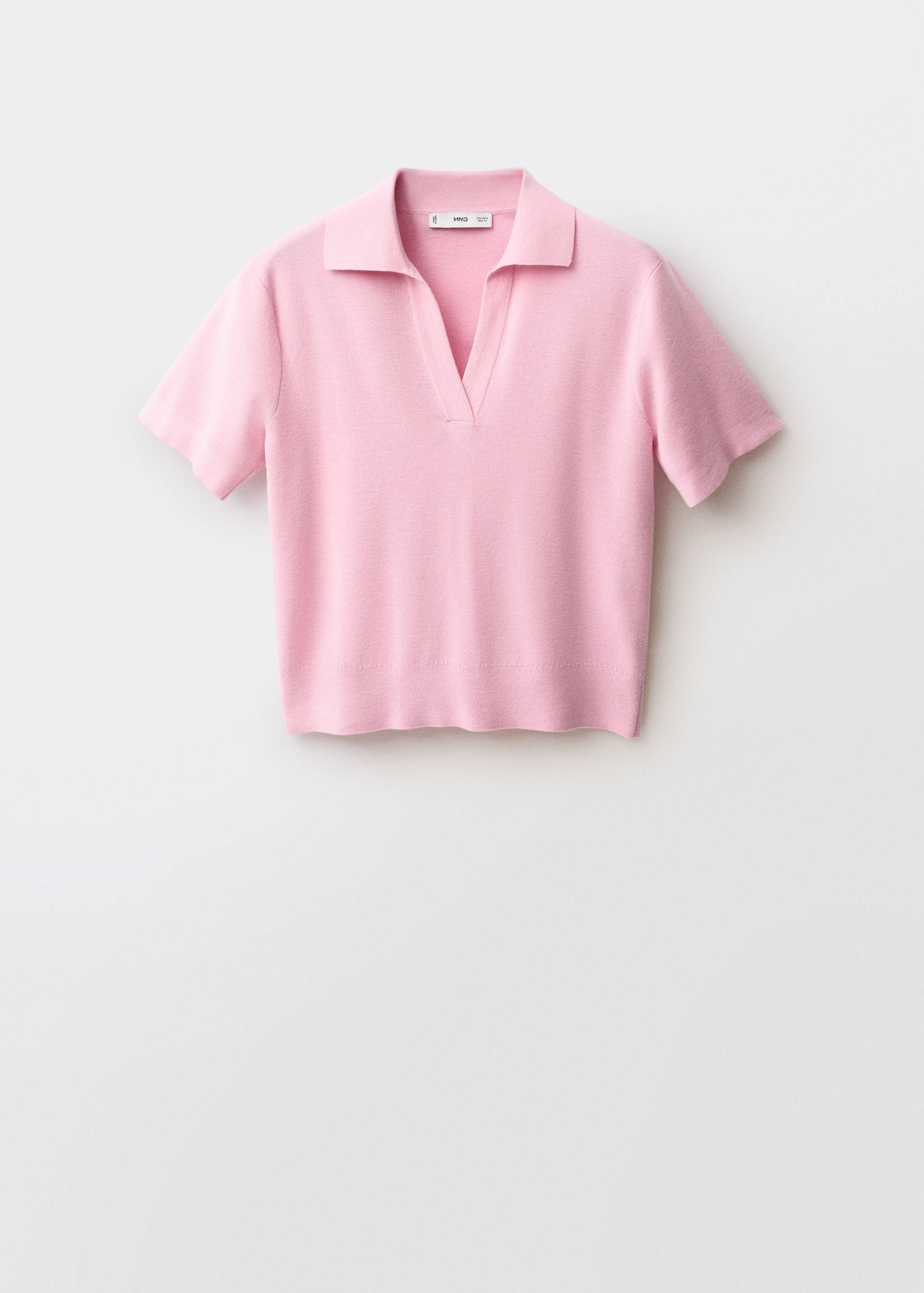 Pull col polo en laine mélangée - Article sans modèle