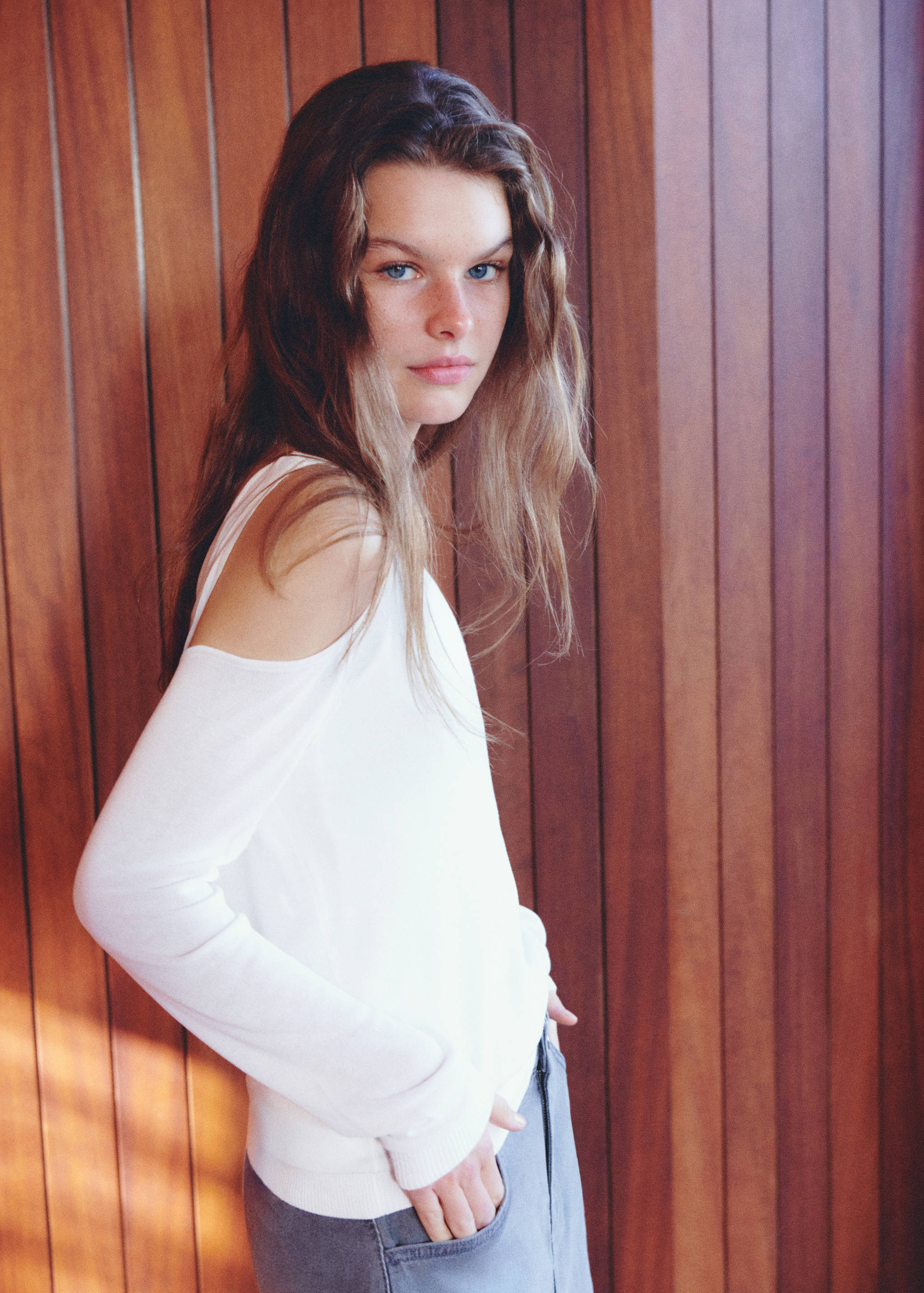 Asymmetric knit sweater - Details of the article 5