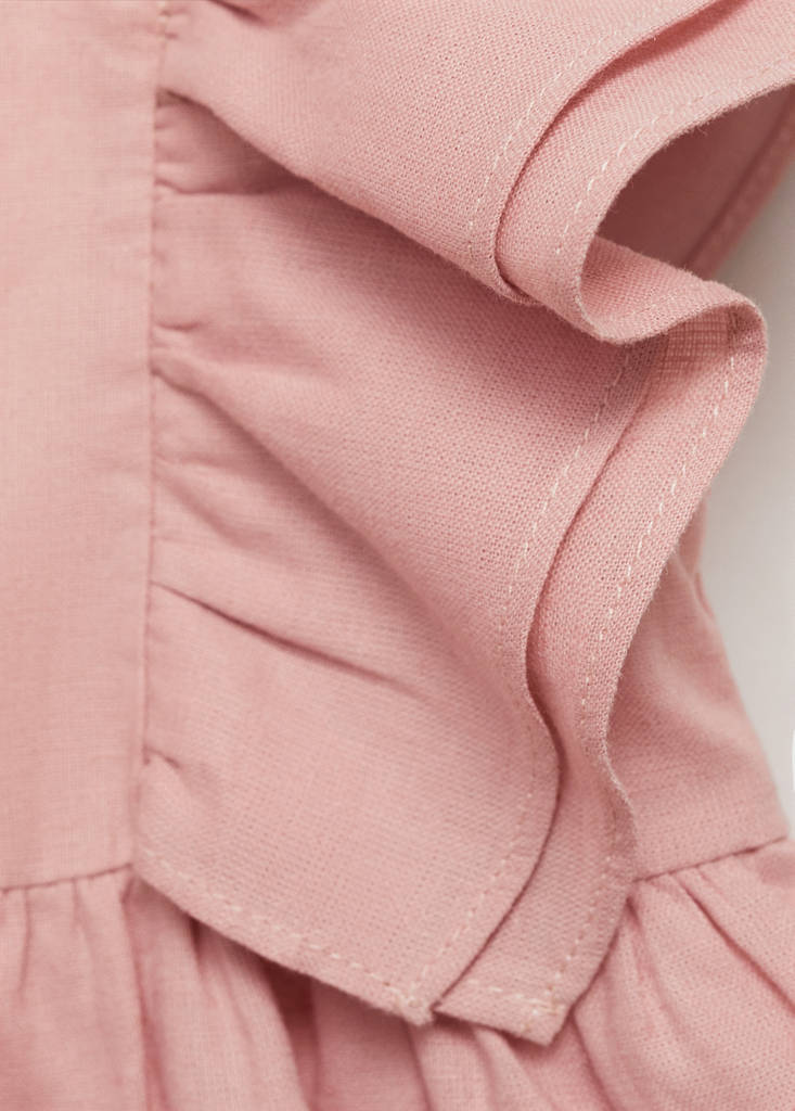 Linen dress and nappy cover — Pink