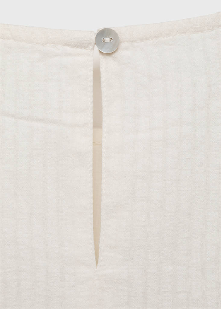 Polka-dots cotton dress — Off White