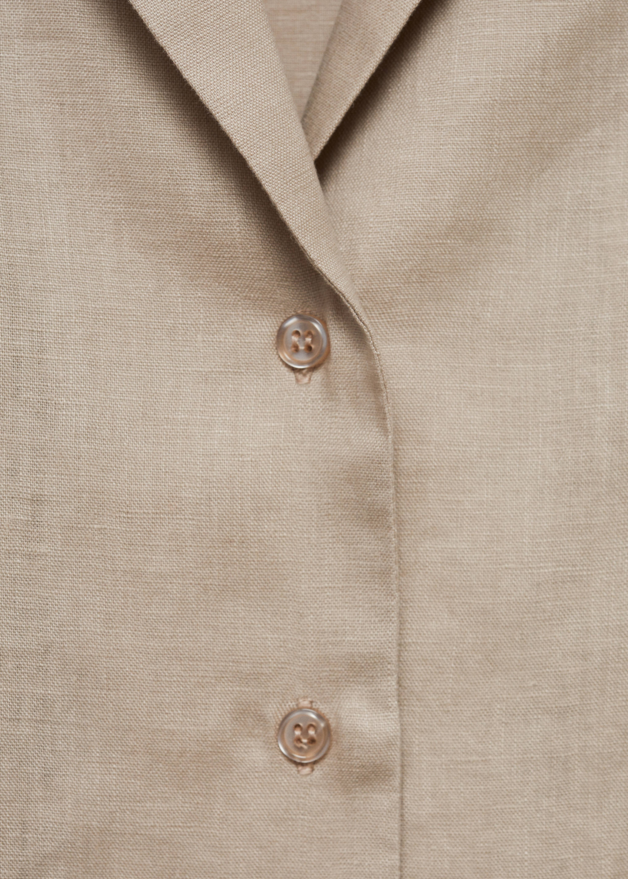 Linen-blend shirt - Details of the article 0