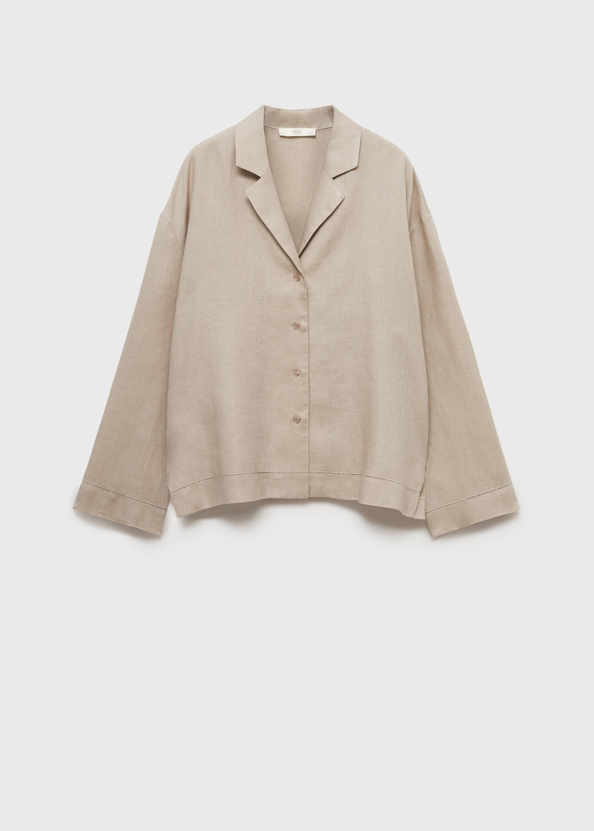 Linen-blend shirt - Article without model