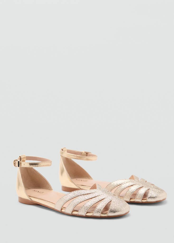 Strips sandals — Gold