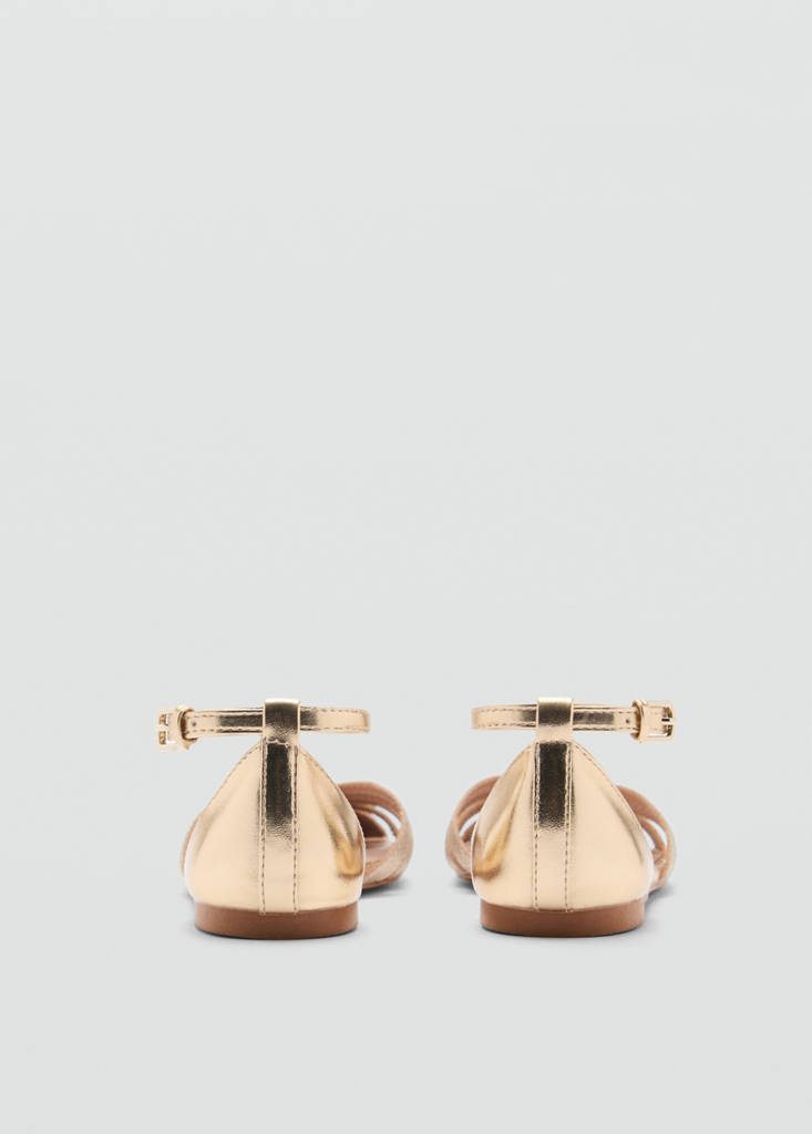 Strips sandals — Gold