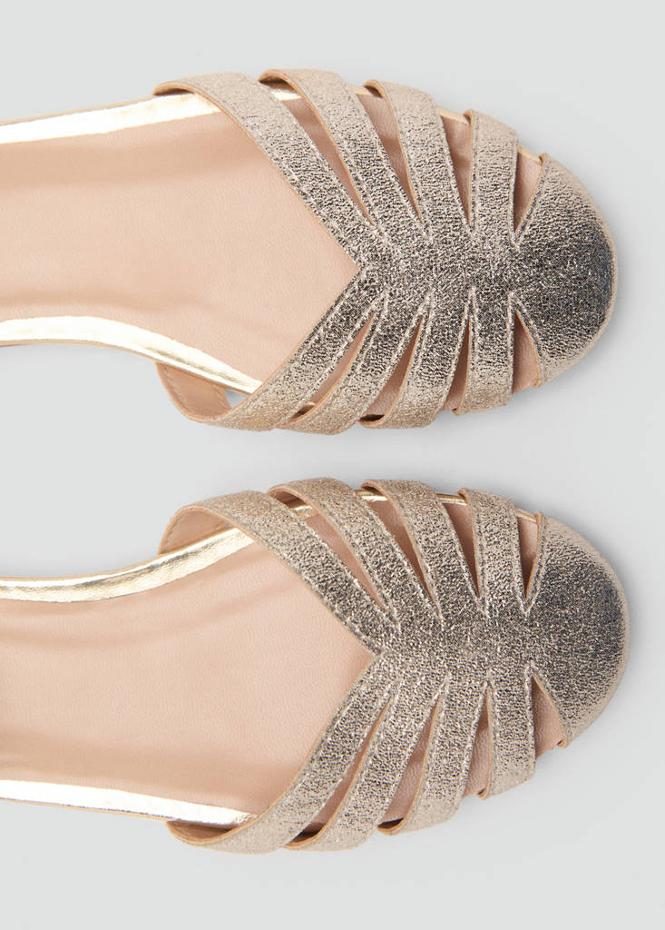Strips sandals — Gold