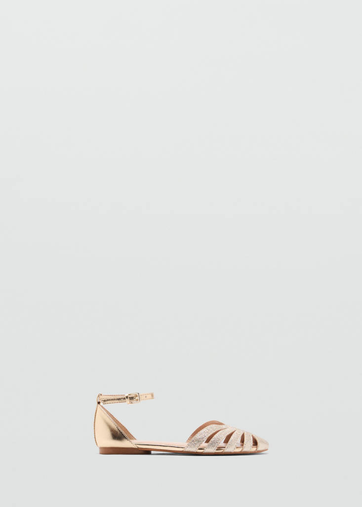 Strips sandals — Gold