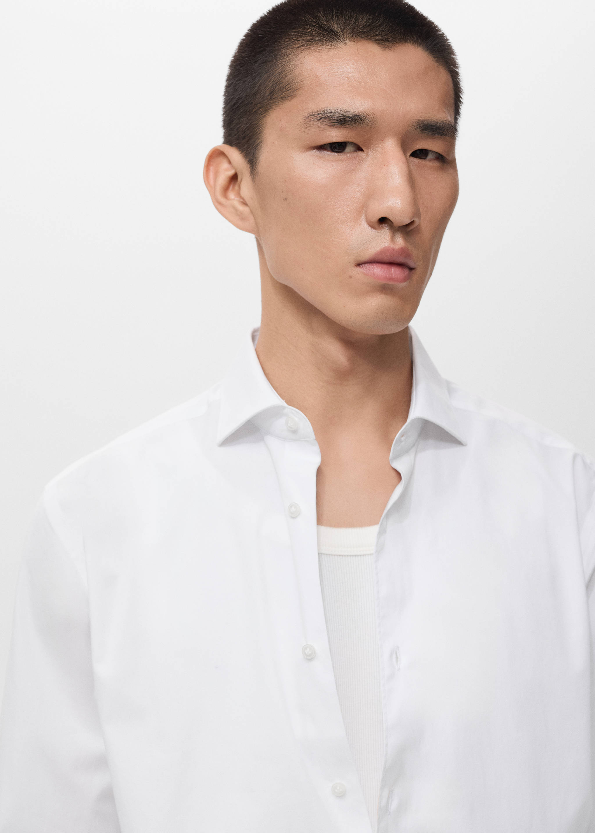 100% cotton regular-fit shirt - Details of the article 1
