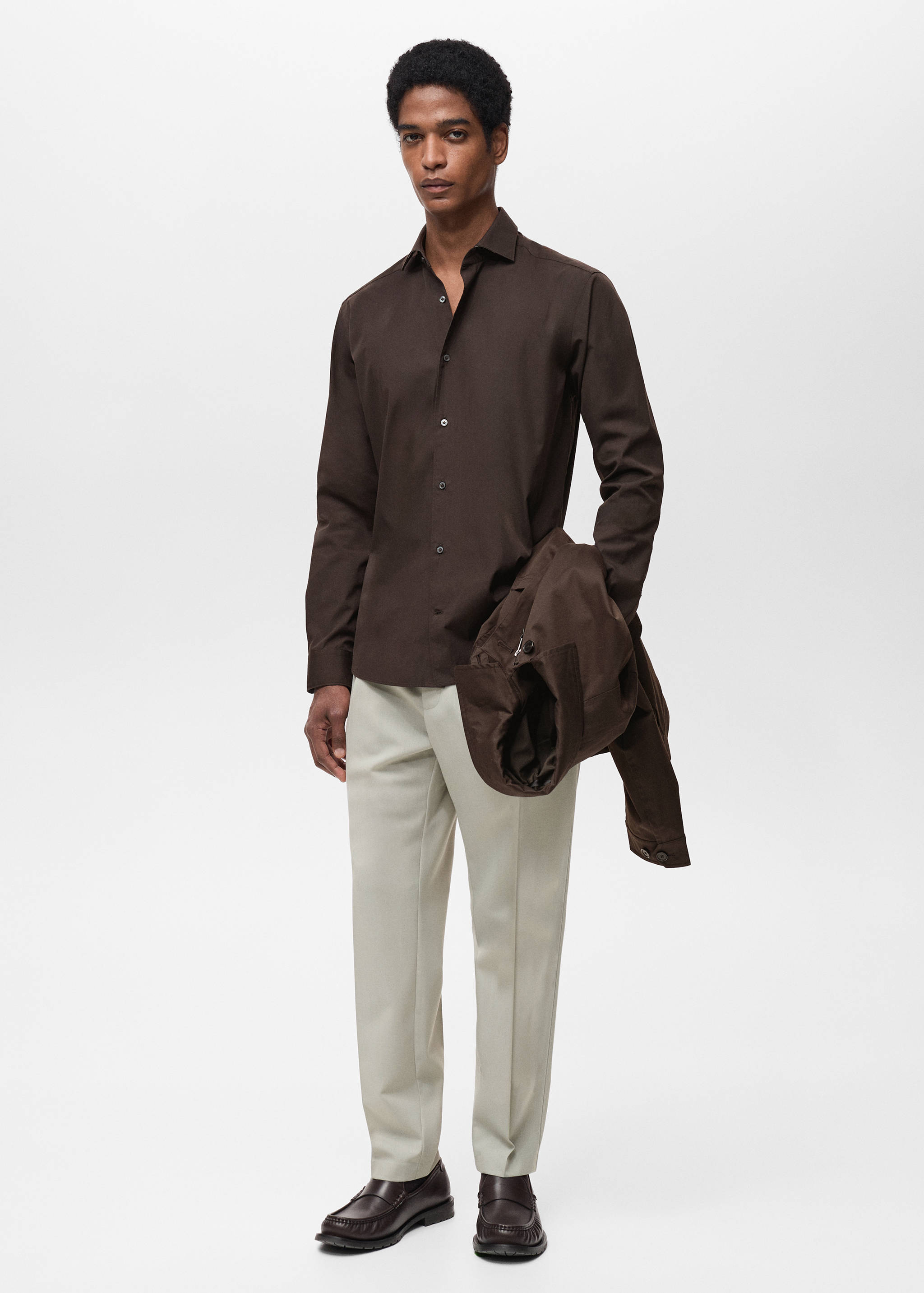 100% cotton regular-fit shirt - General plane