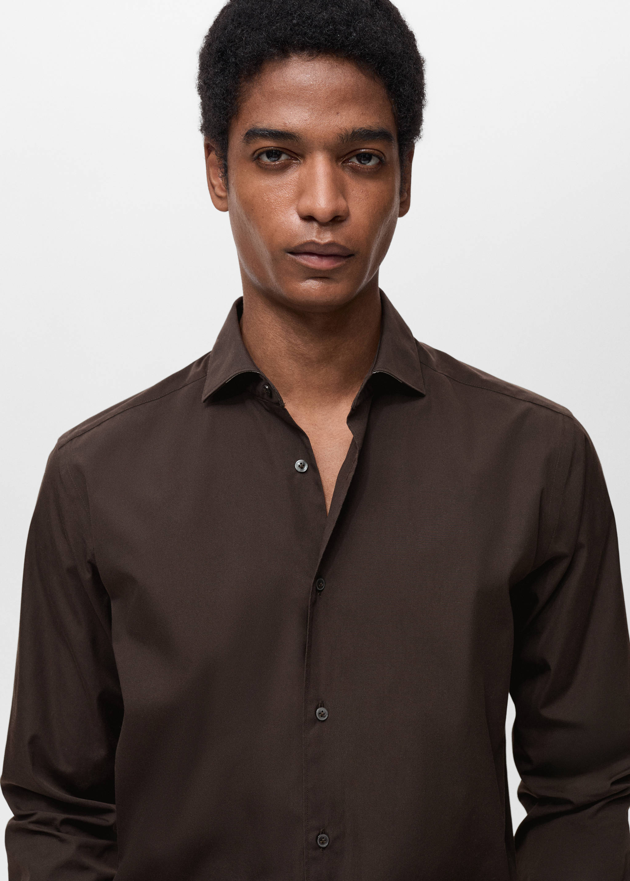 100% cotton regular-fit shirt - Details of the article 1