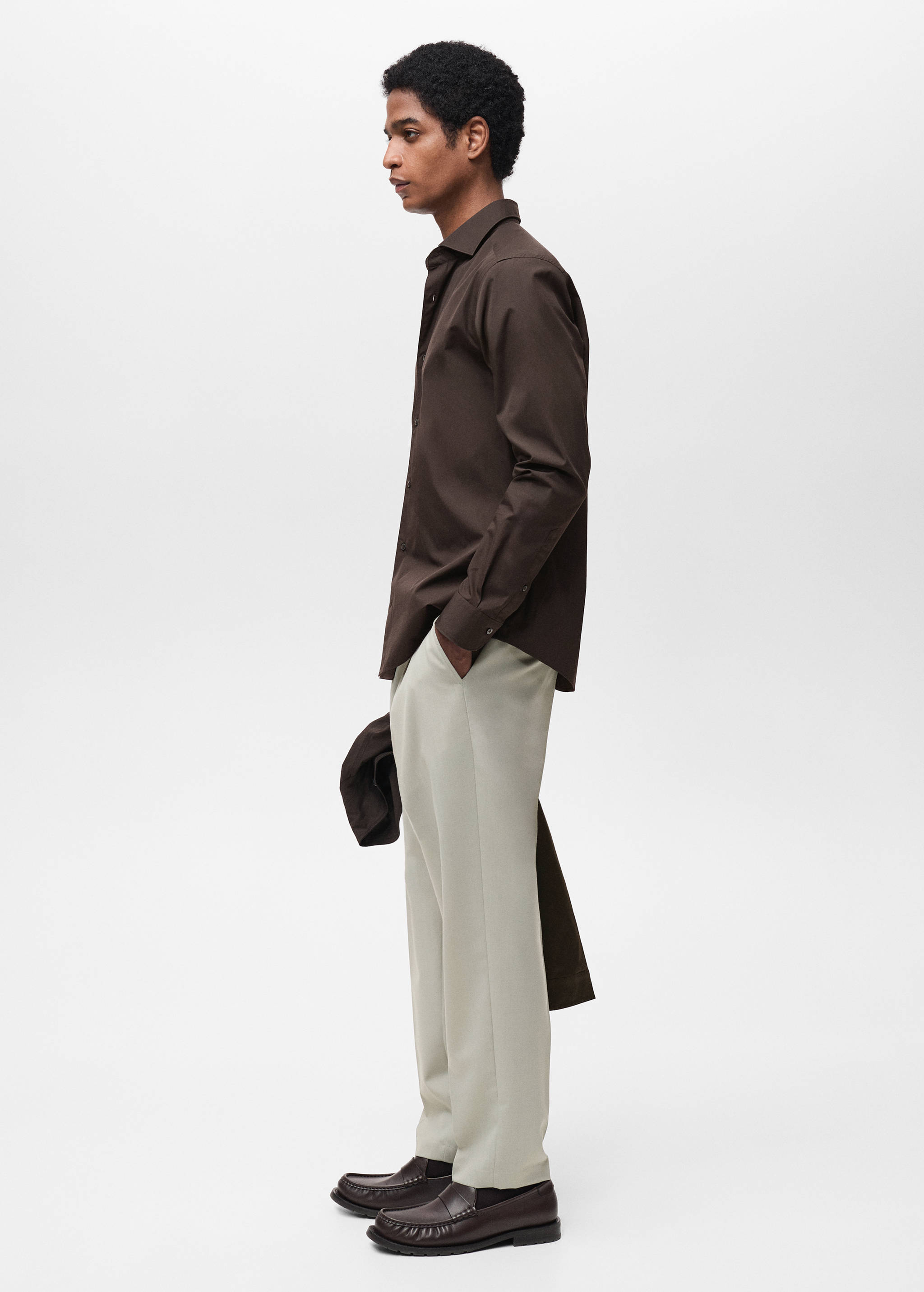 100% cotton regular-fit shirt - Details of the article 2