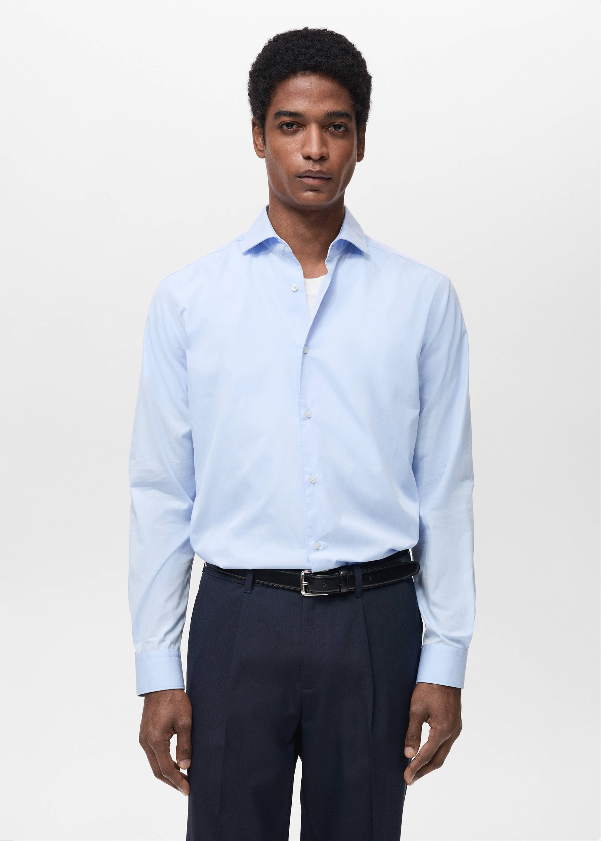 100% cotton regular-fit shirt - Medium plane