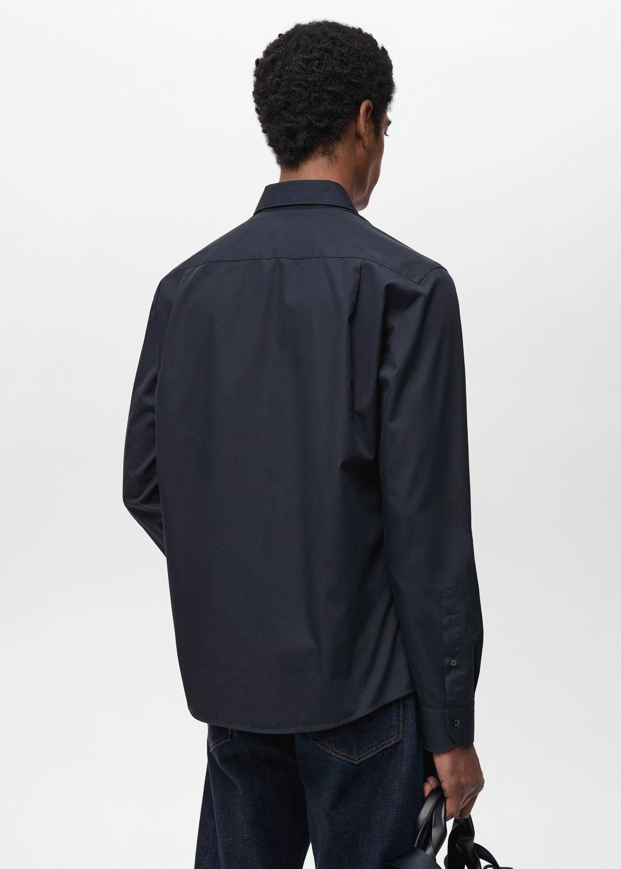 100% cotton regular-fit shirt - Reverse of the article