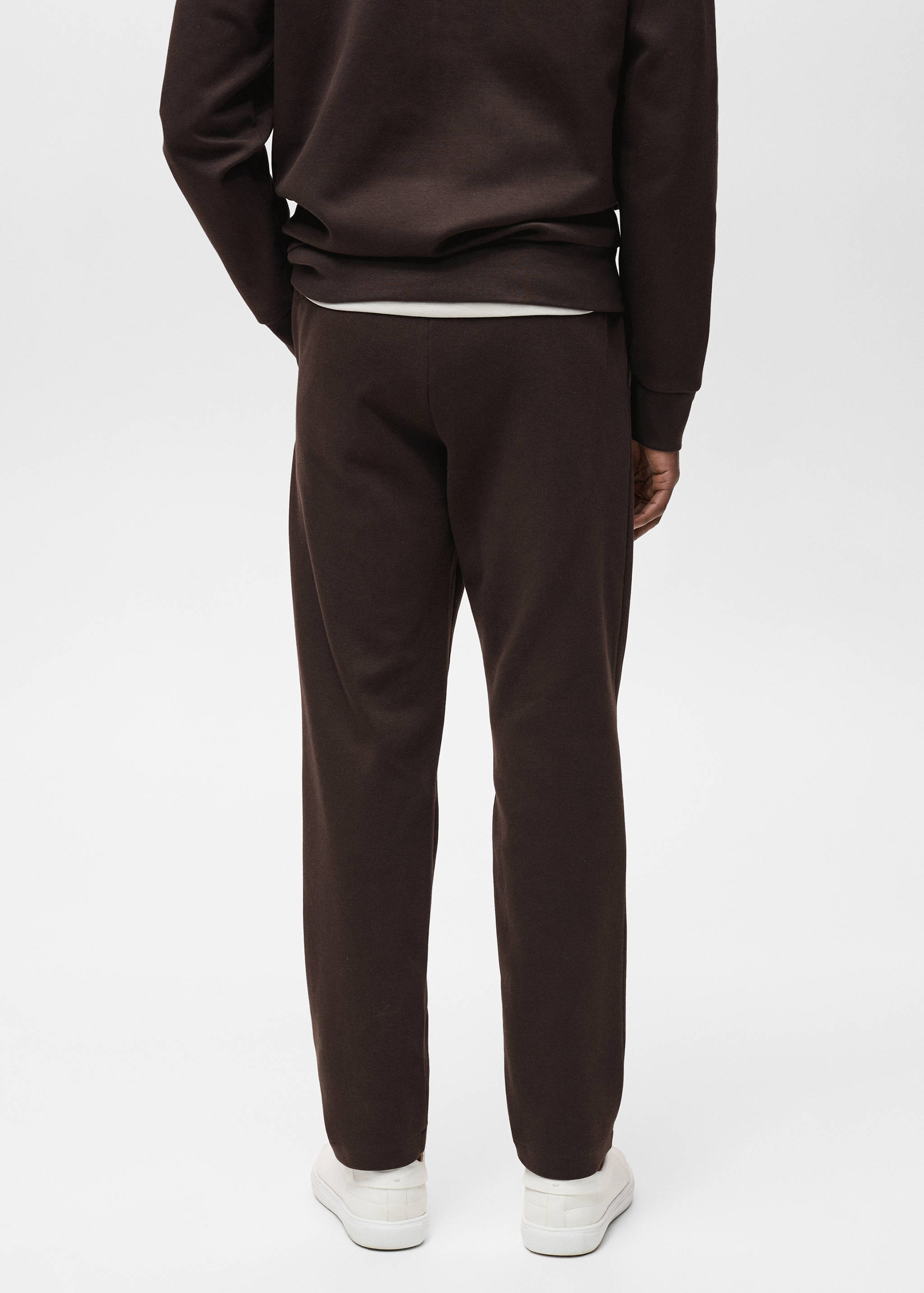 Cotton joggers with elastic waist - Reverse of the article