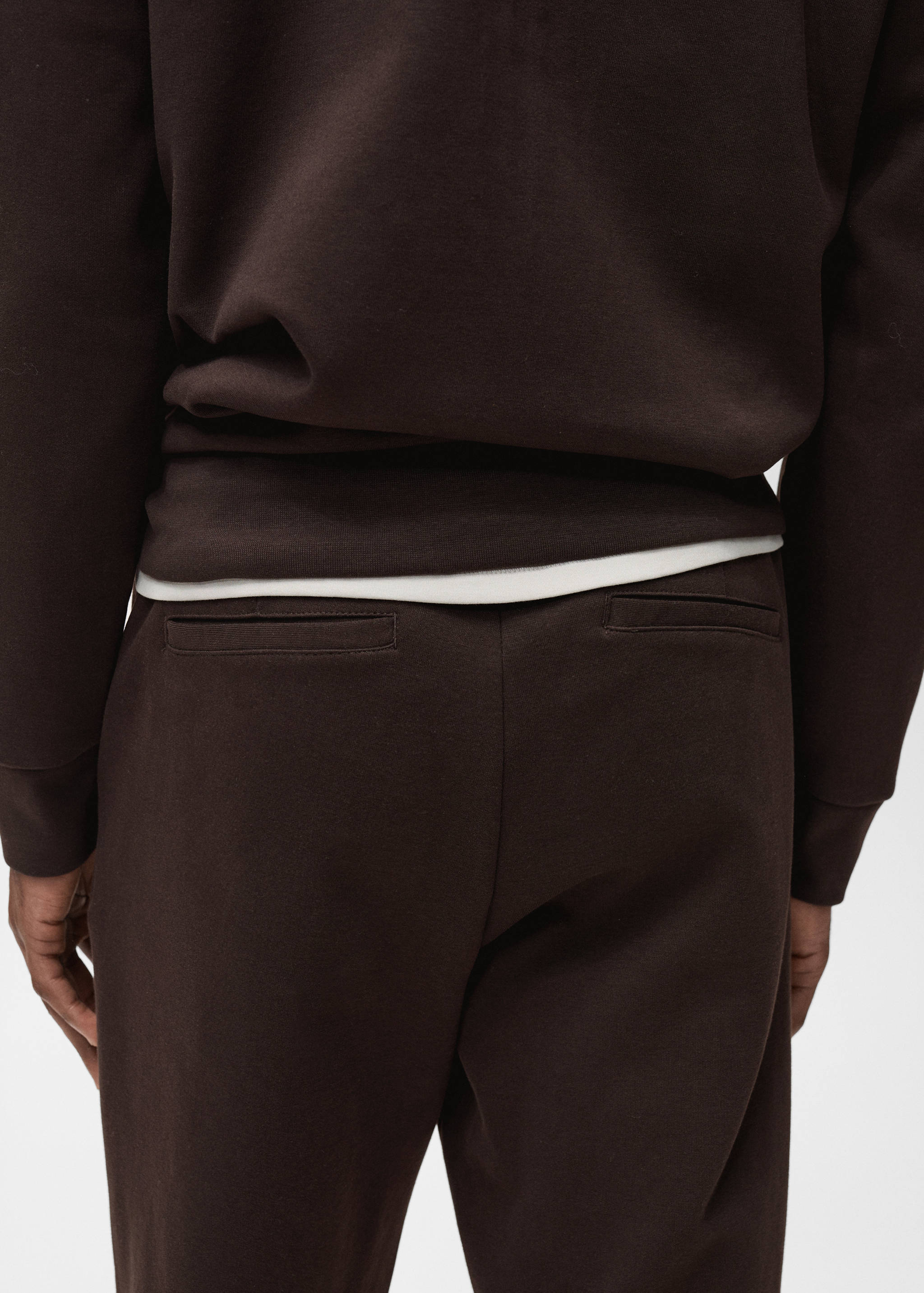 Cotton joggers with elastic waist - Details of the article 6