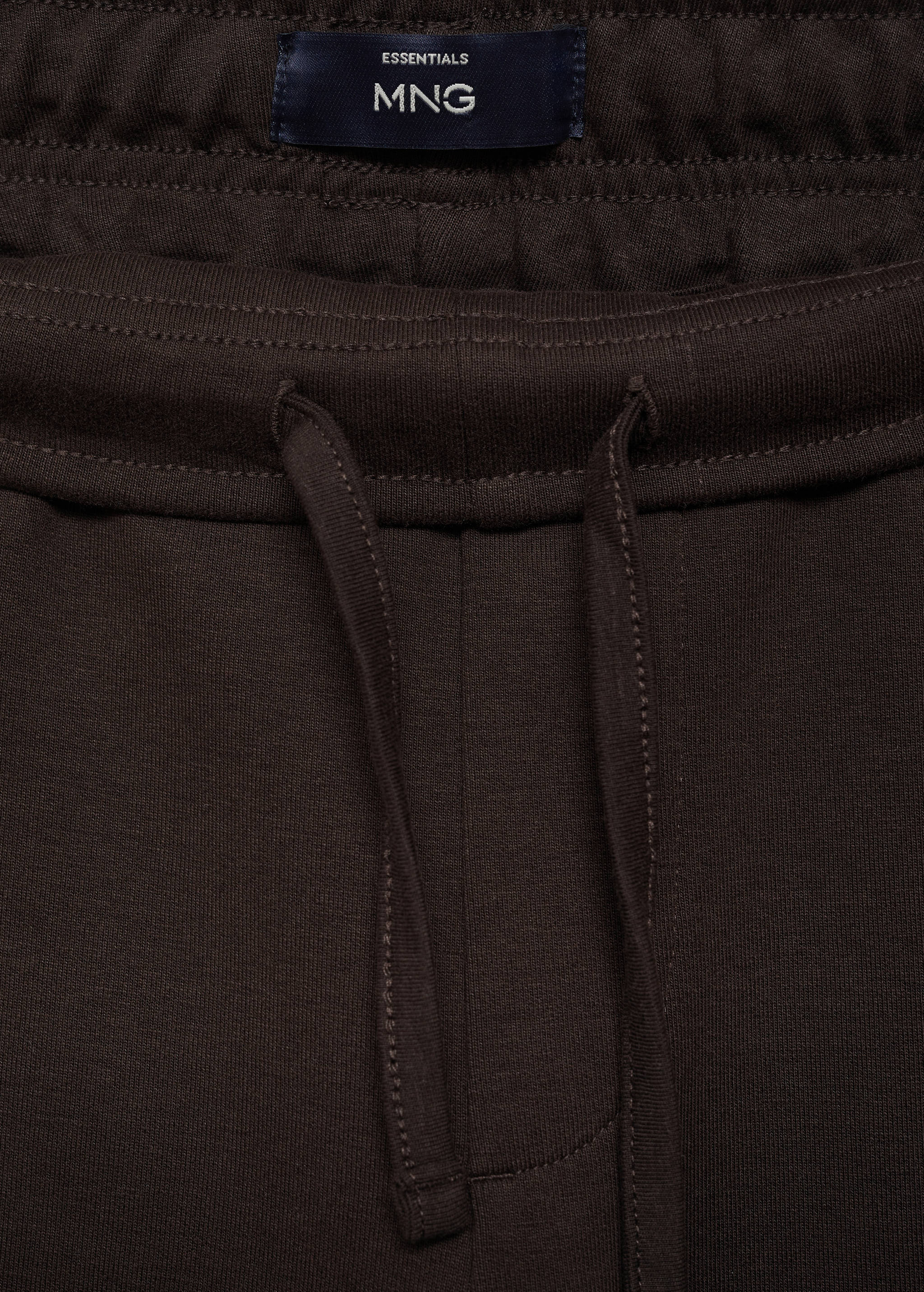 Cotton joggers with elastic waist - Details of the article 0