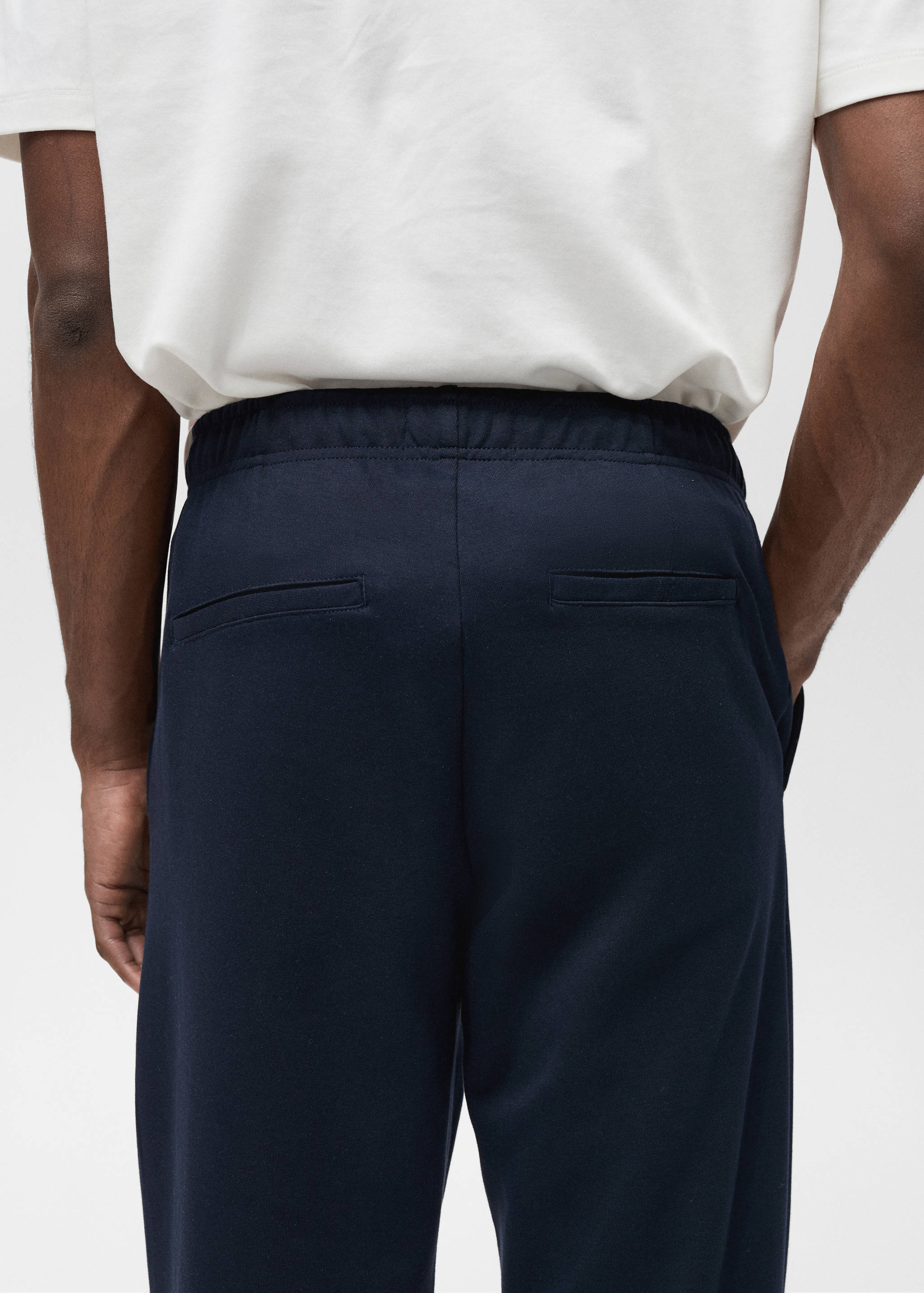 Cotton joggers with elastic waist - Details of the article 6