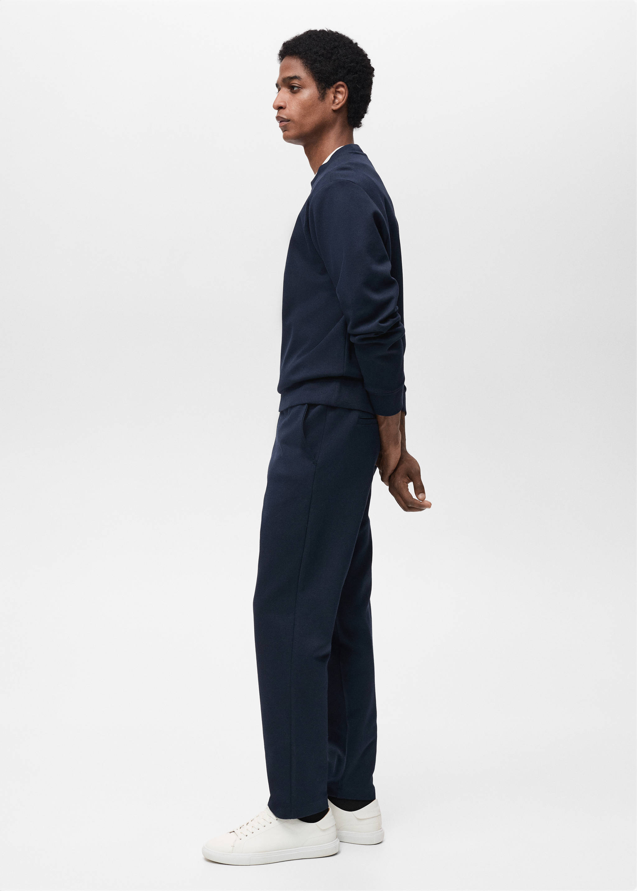 Cotton joggers with elastic waist - Details of the article 2