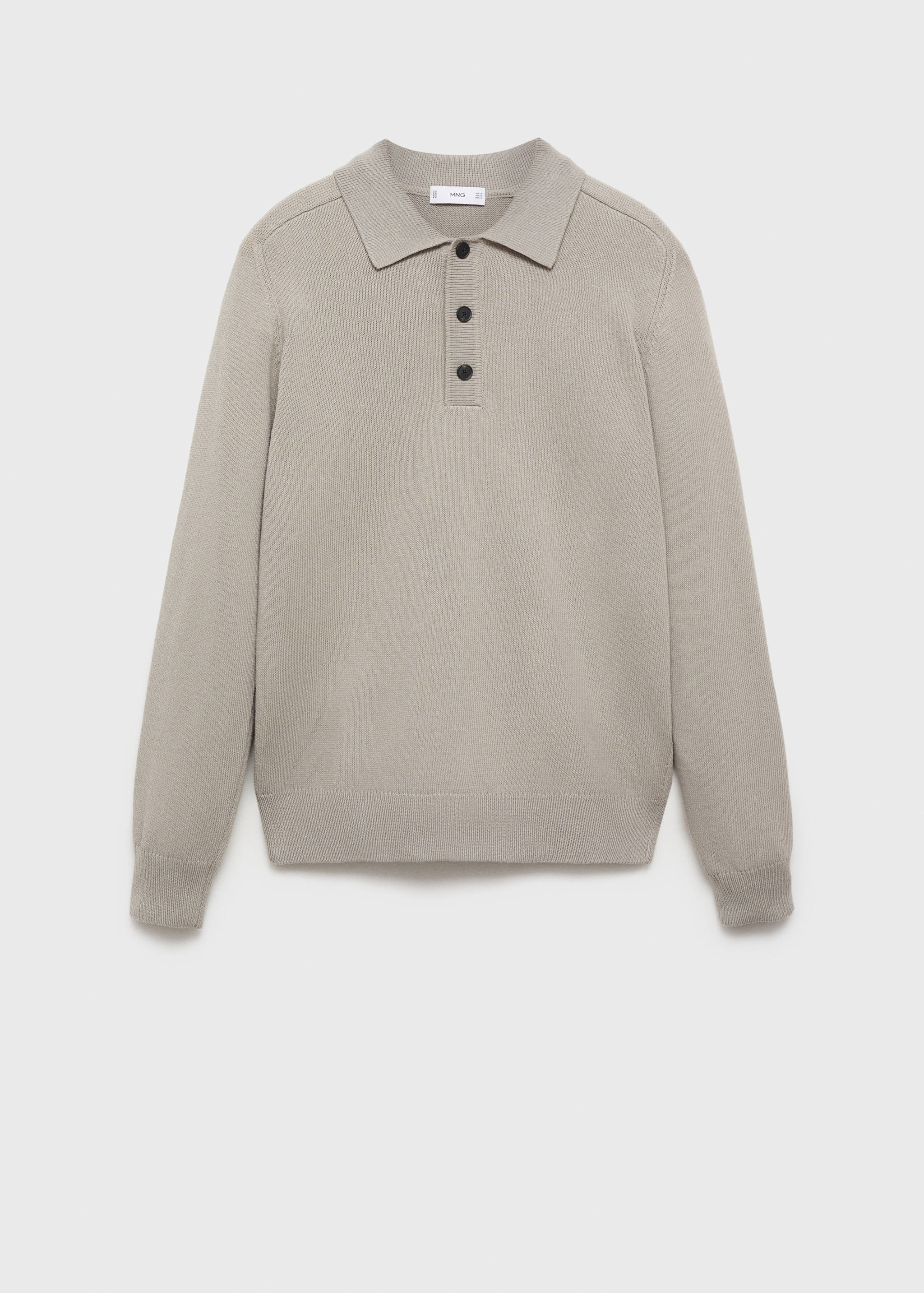 Cotton knitted polo shirt - Article without model