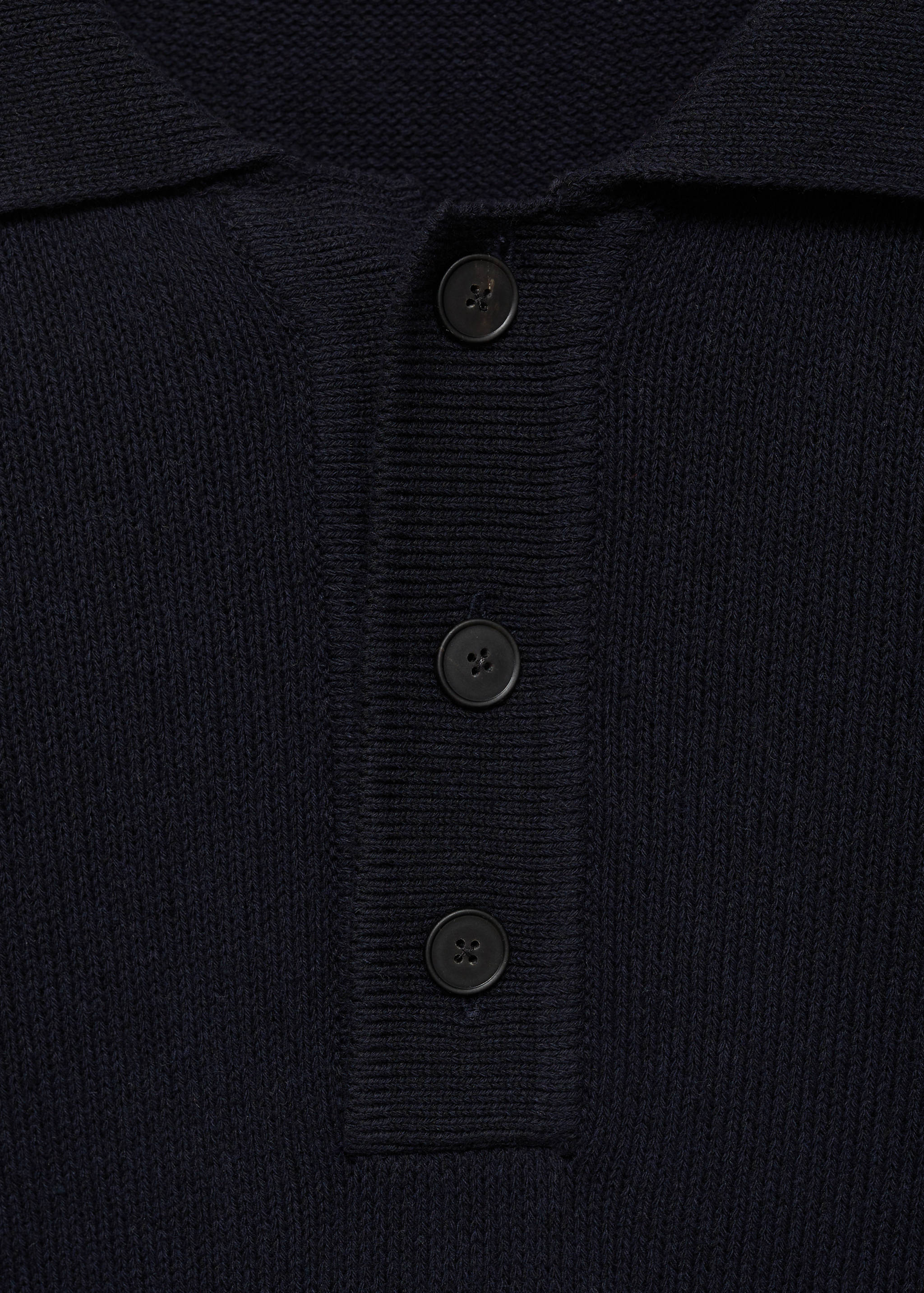Cotton knitted polo shirt - Details of the article 8