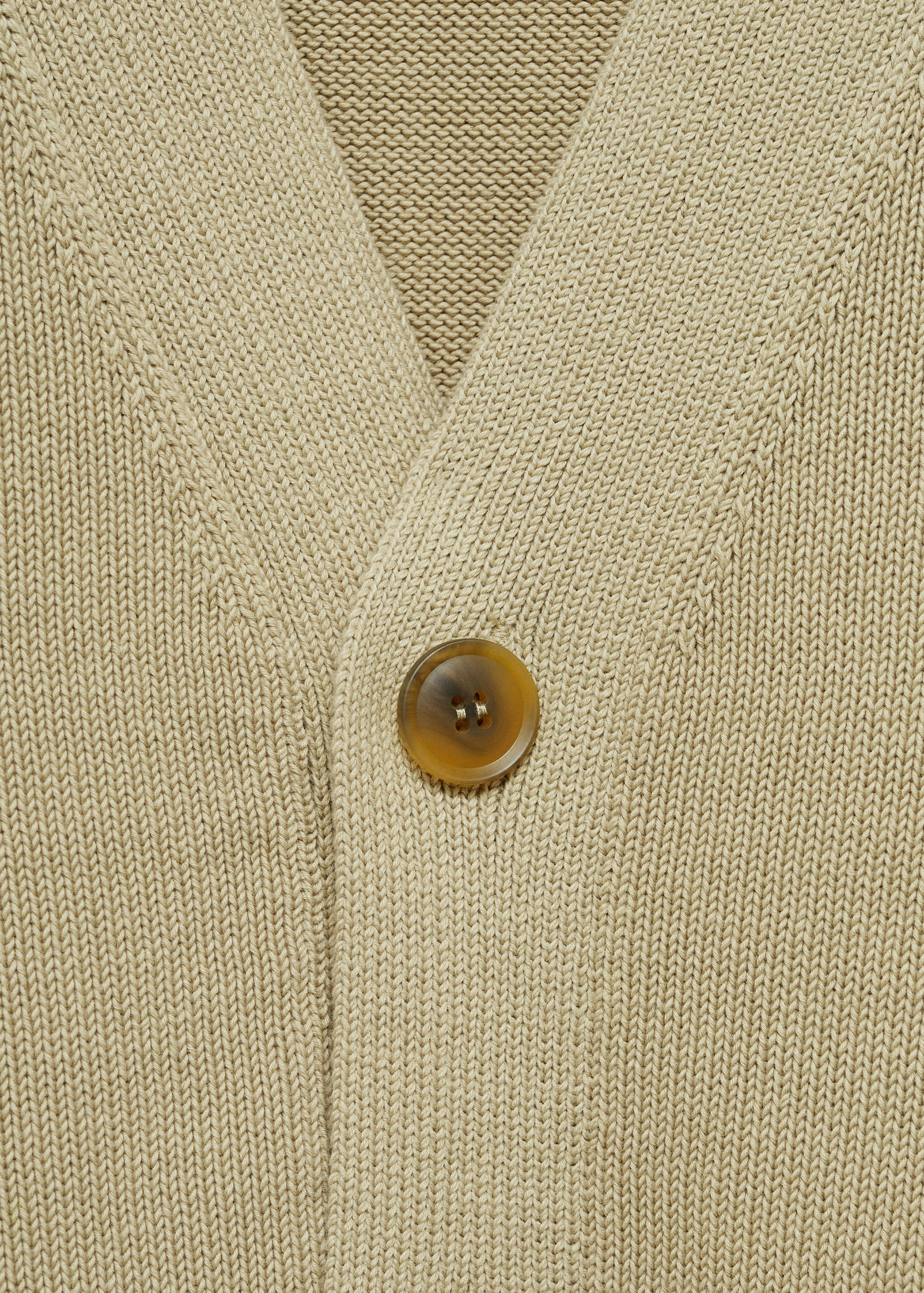 Knitted cotton cardigan with buttons - Details of the article 8