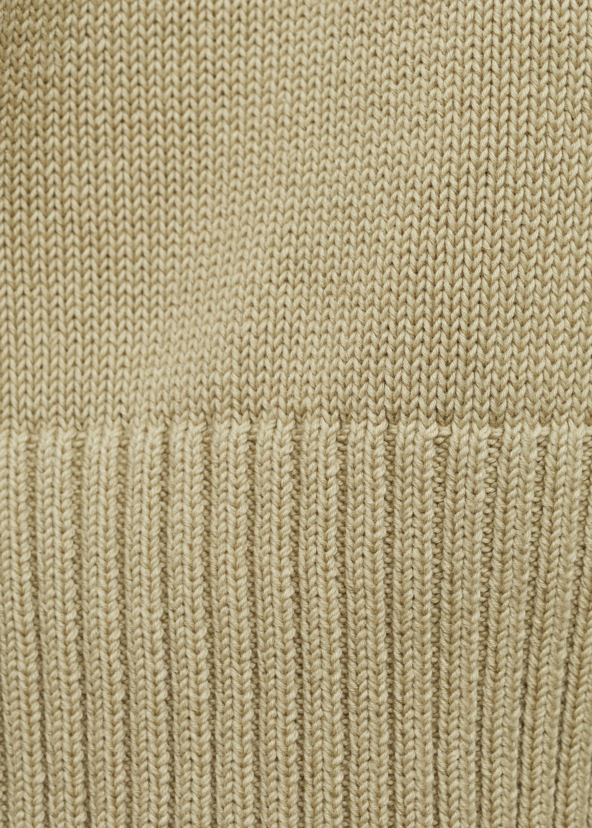 Knitted cotton cardigan with buttons - Details of the article 0