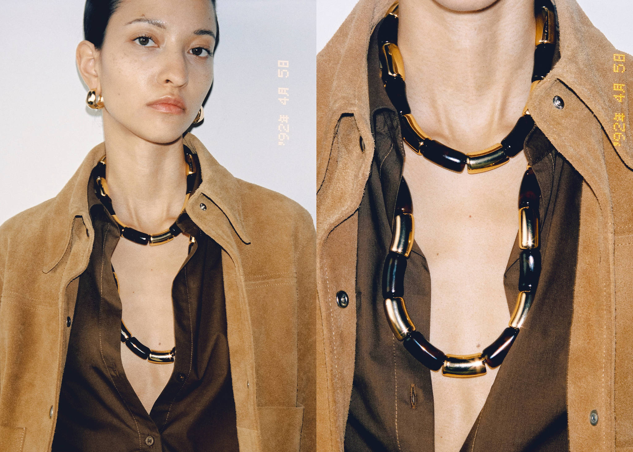 Rigid combination necklace - Panoramic plane