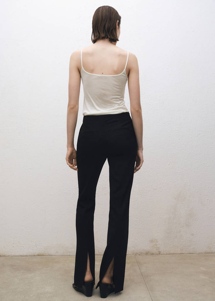 Silk top with thin straps — Off White