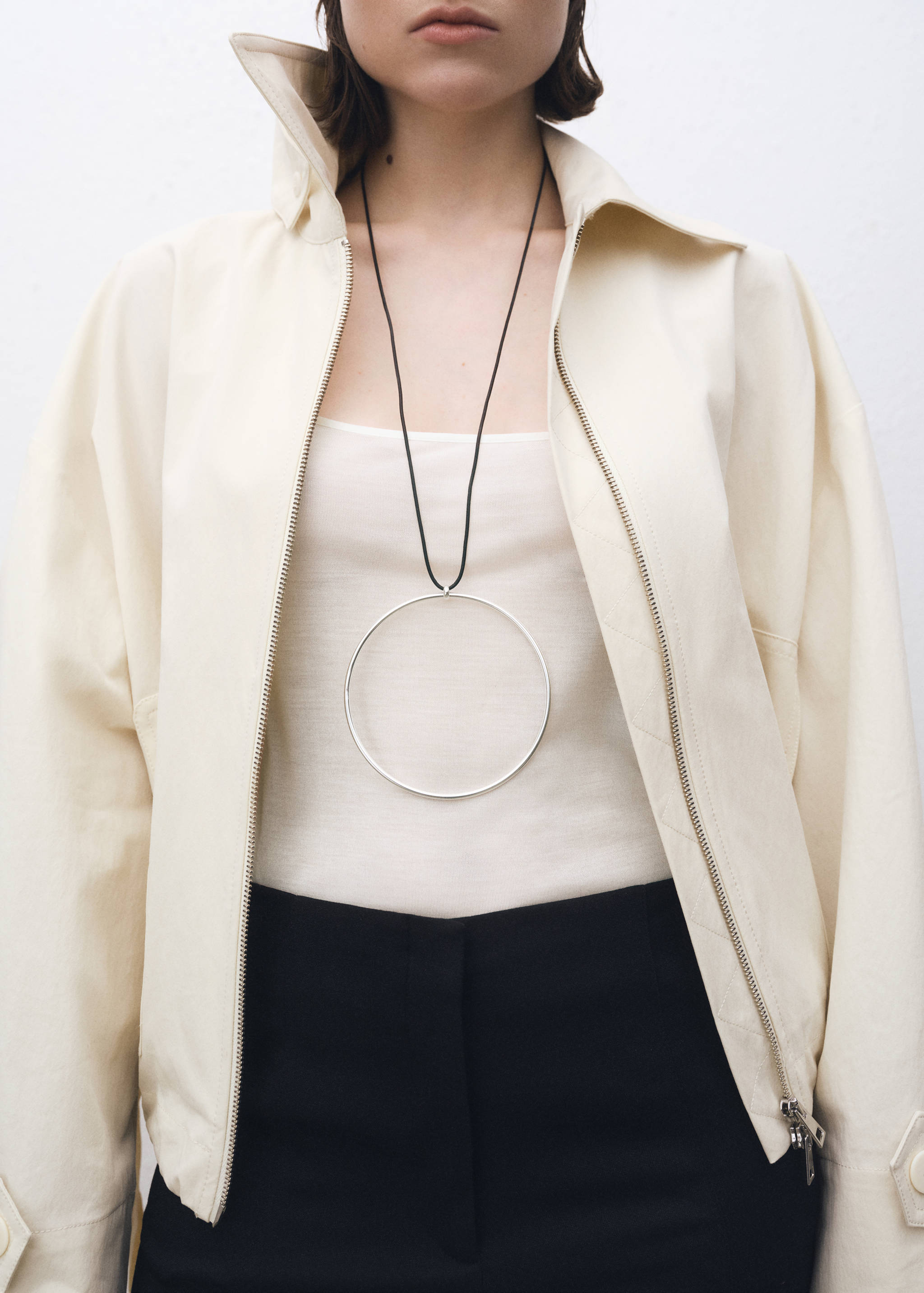 Top na cienkich ramiączkach z jedwabiu - Szczegóły artykułu 6