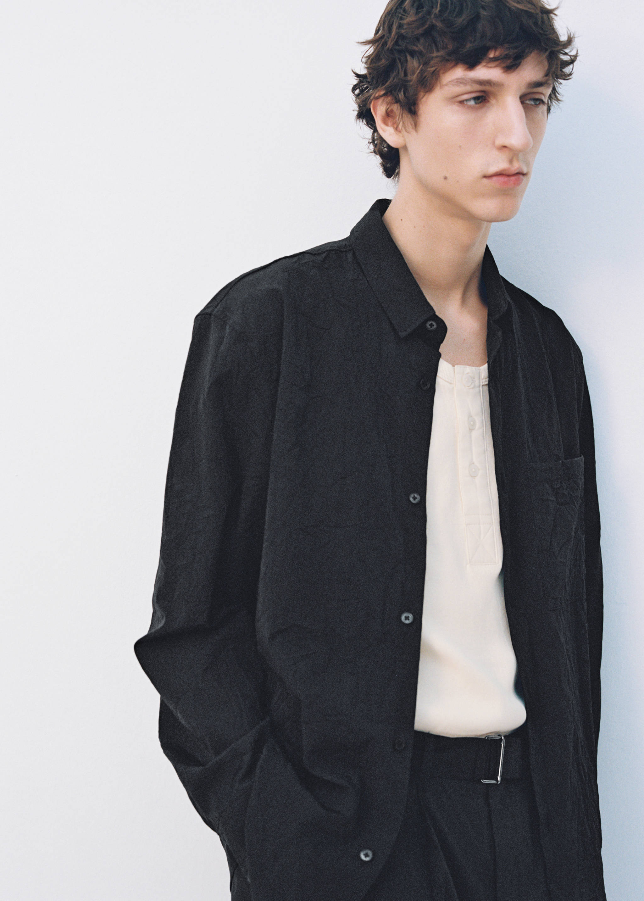 Creased-effect shirt - Details of the article 3