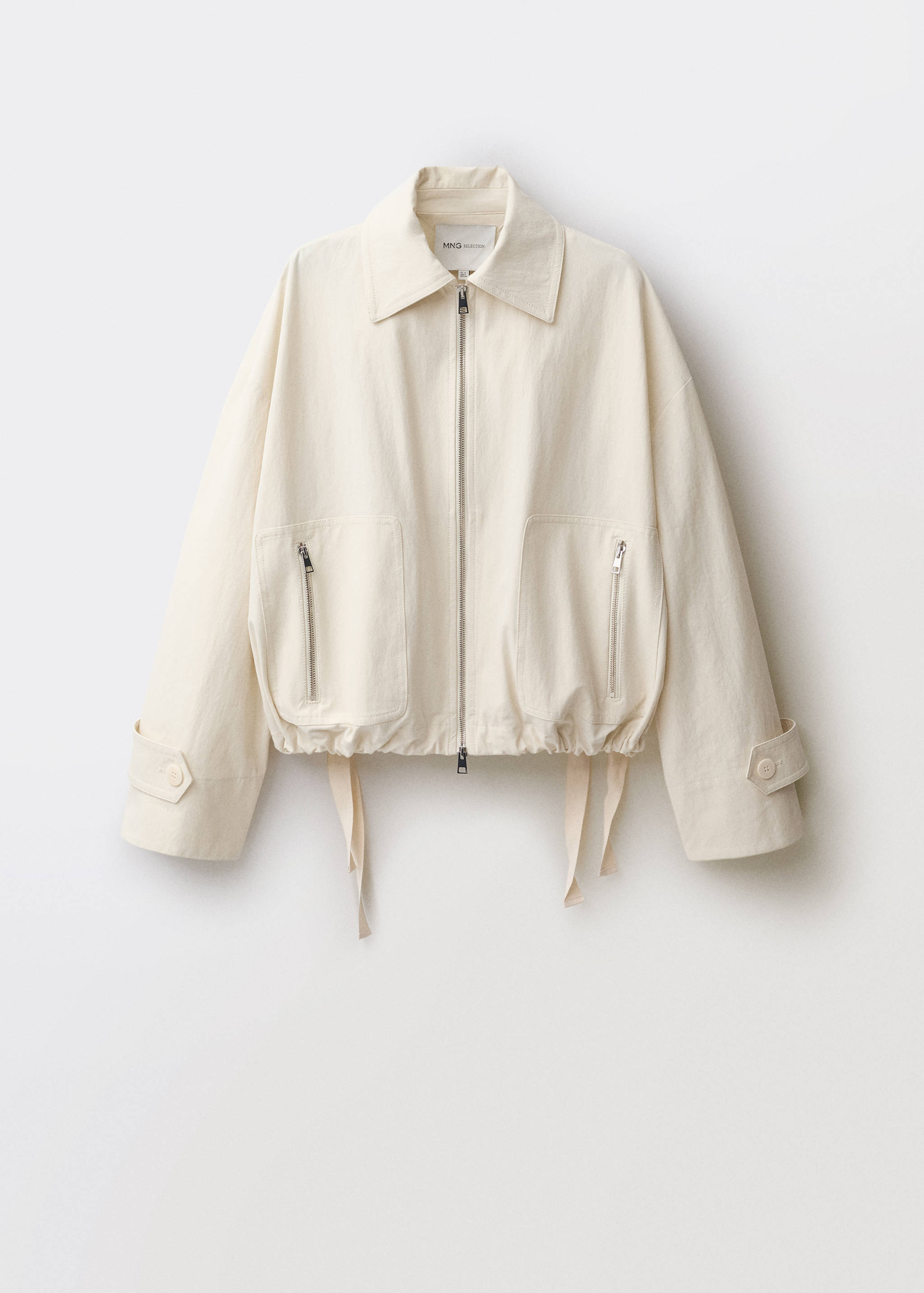 Bomber jacket with adjustable hem - Article without model