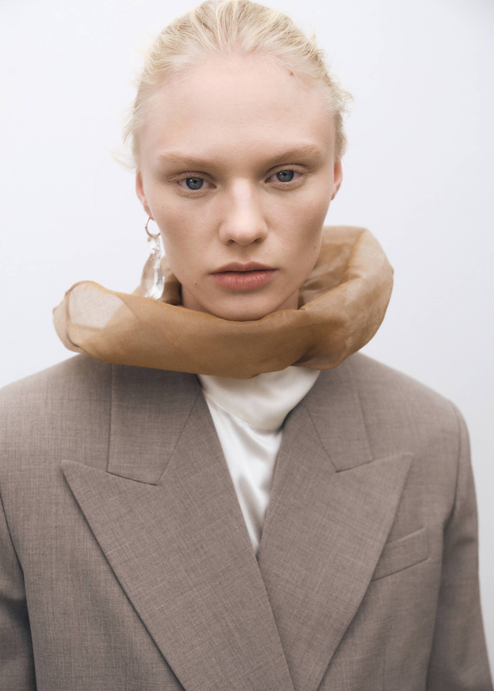 Wool-blend suit blazer - Details of the article 1